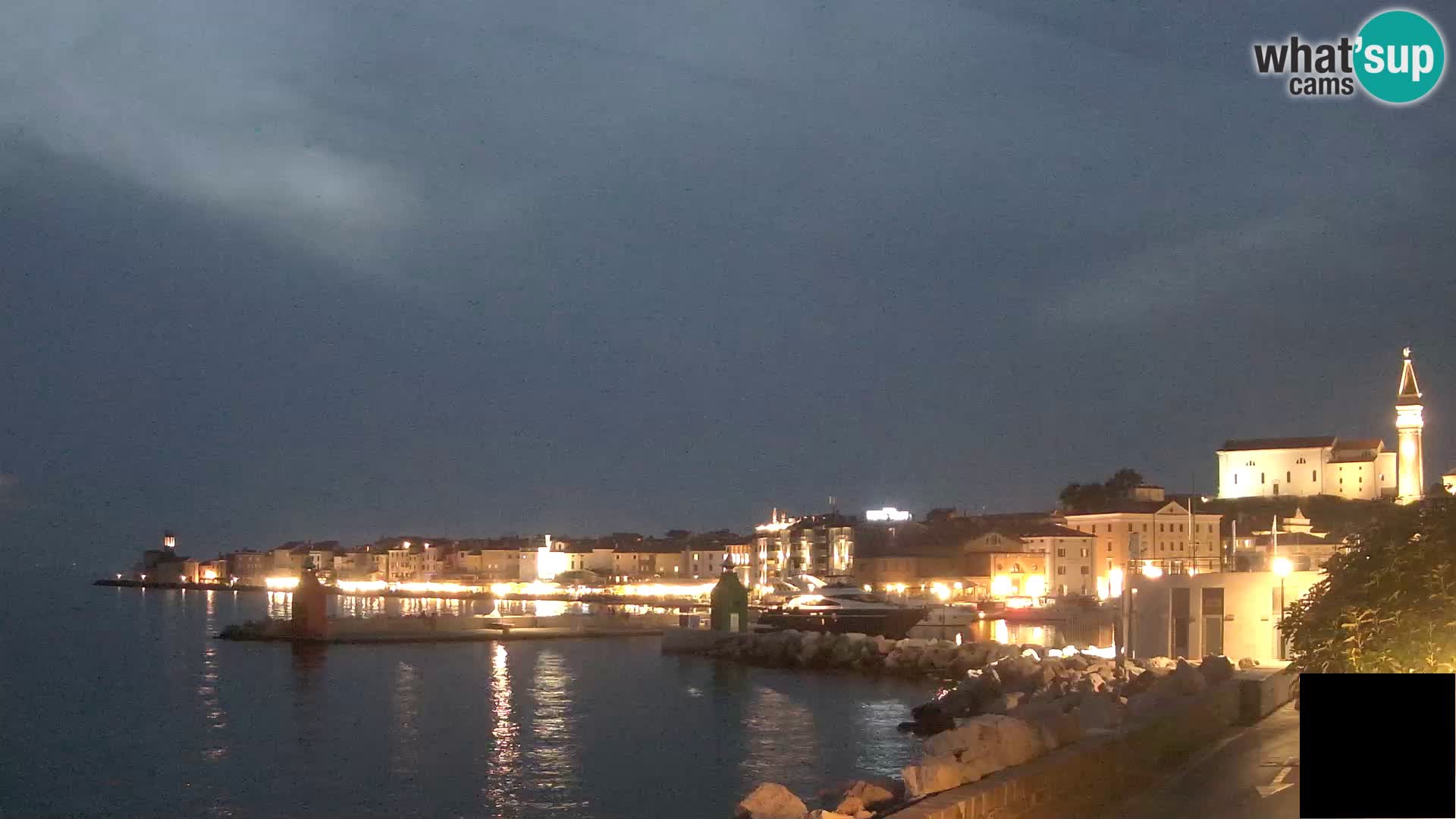 Piran – view to Punta and Mandrač