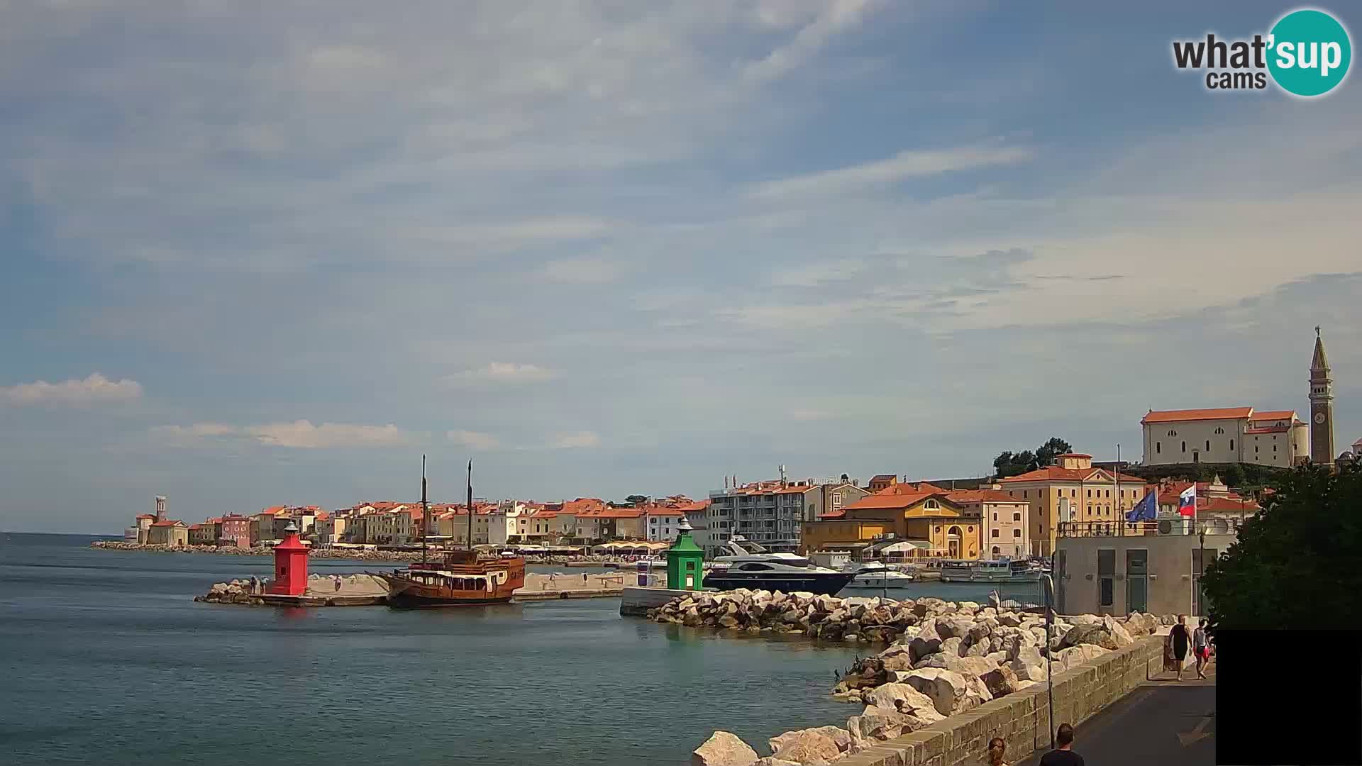 Piran – view to Punta and Mandrač