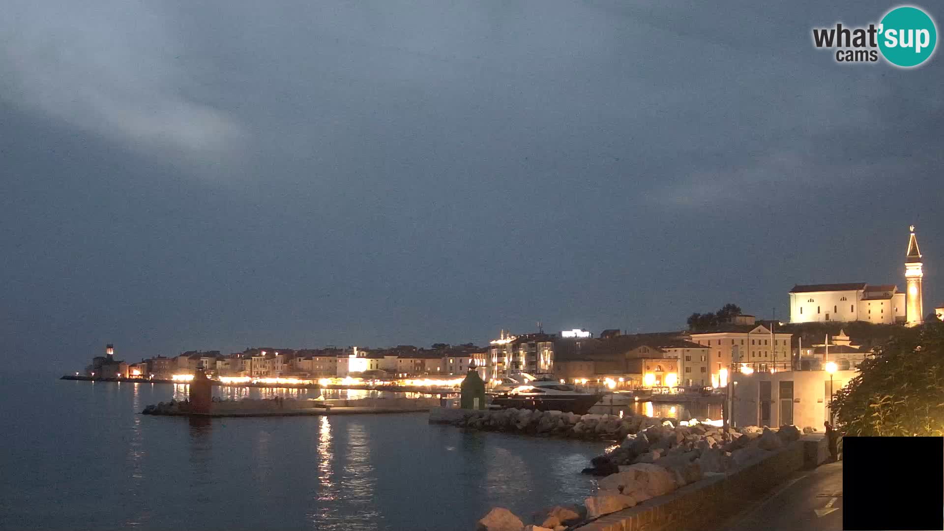 Piran – view to Punta and Mandrač