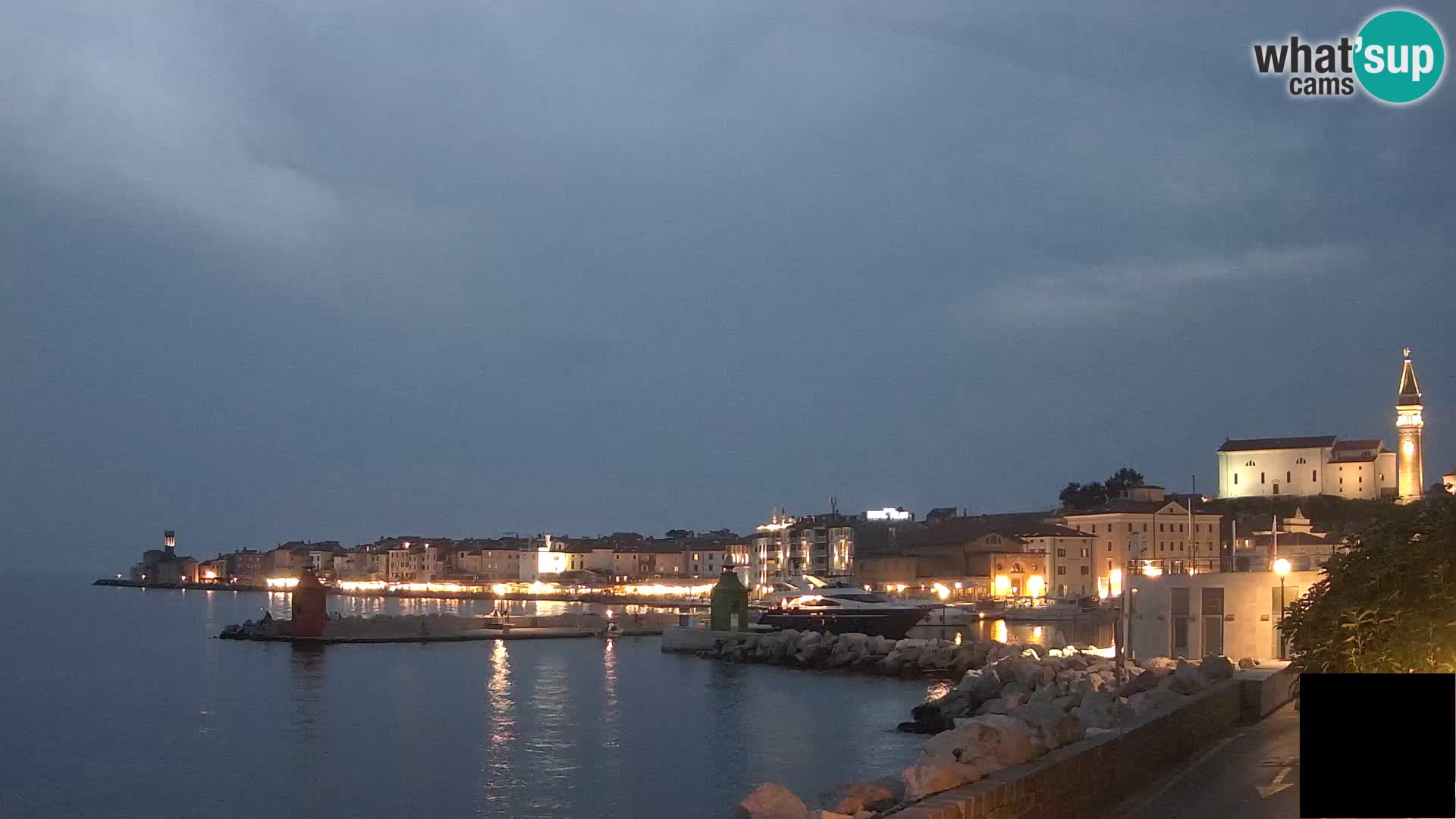 Piran – view to Punta and Mandrač