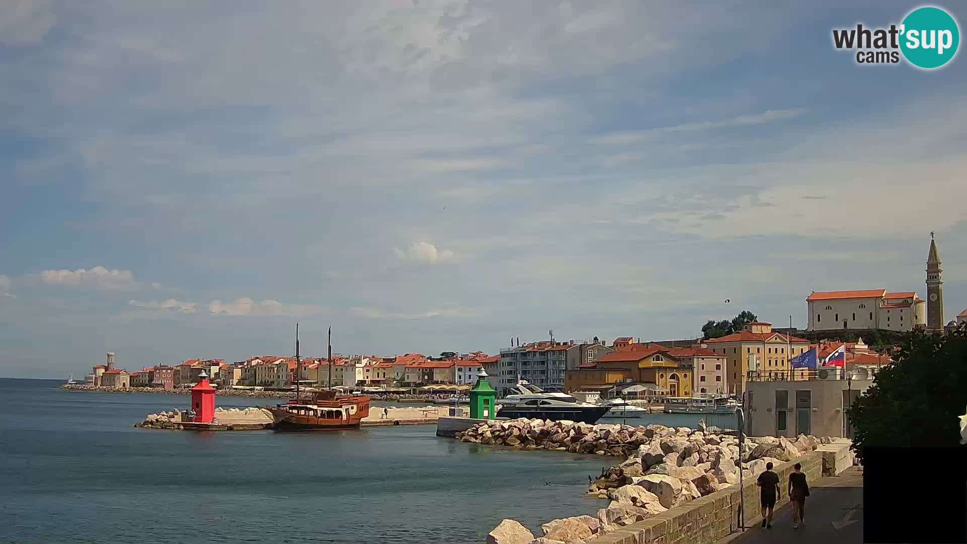 Piran – view to Punta and Mandrač