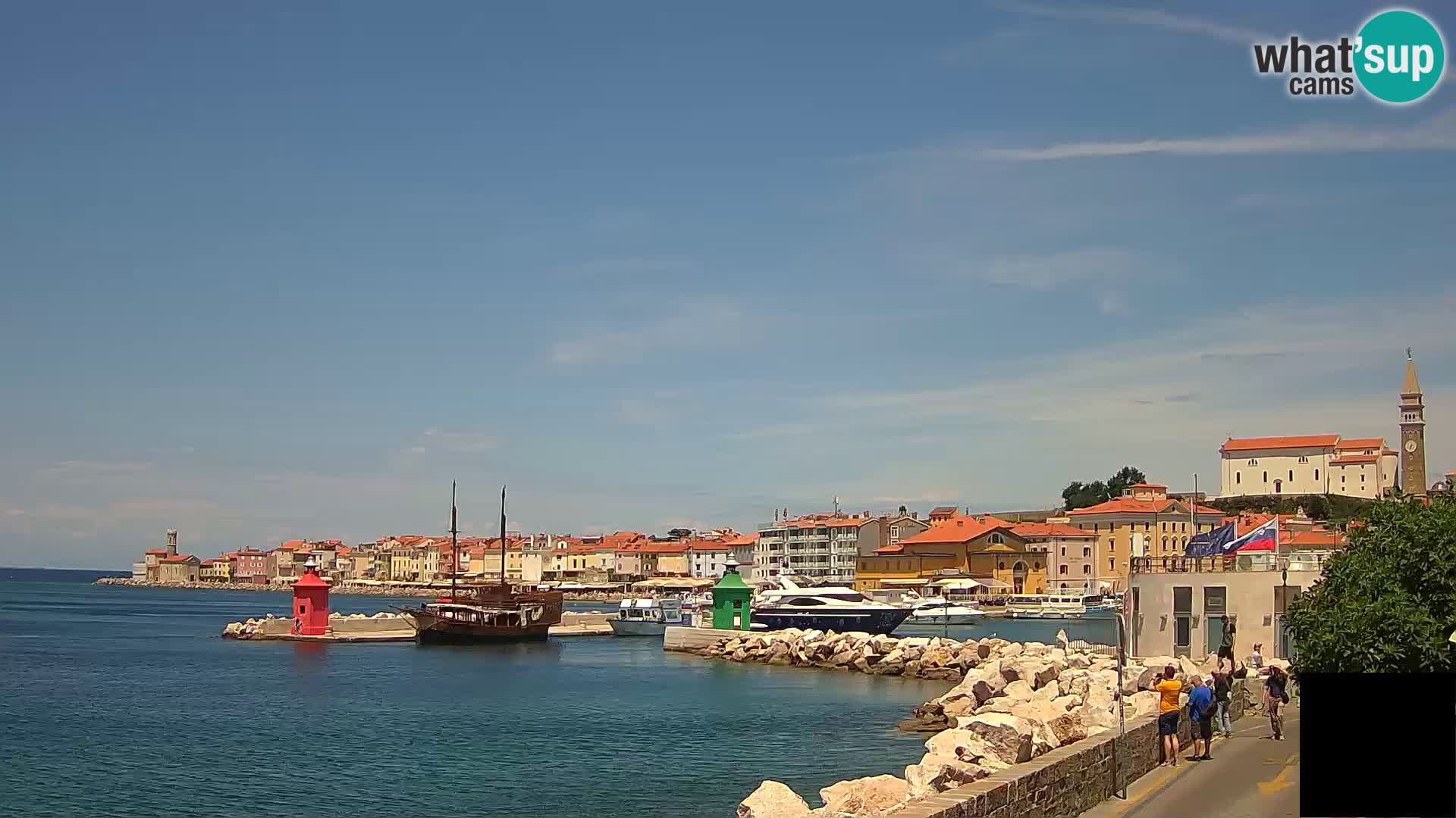 Piran – view to Punta and Mandrač