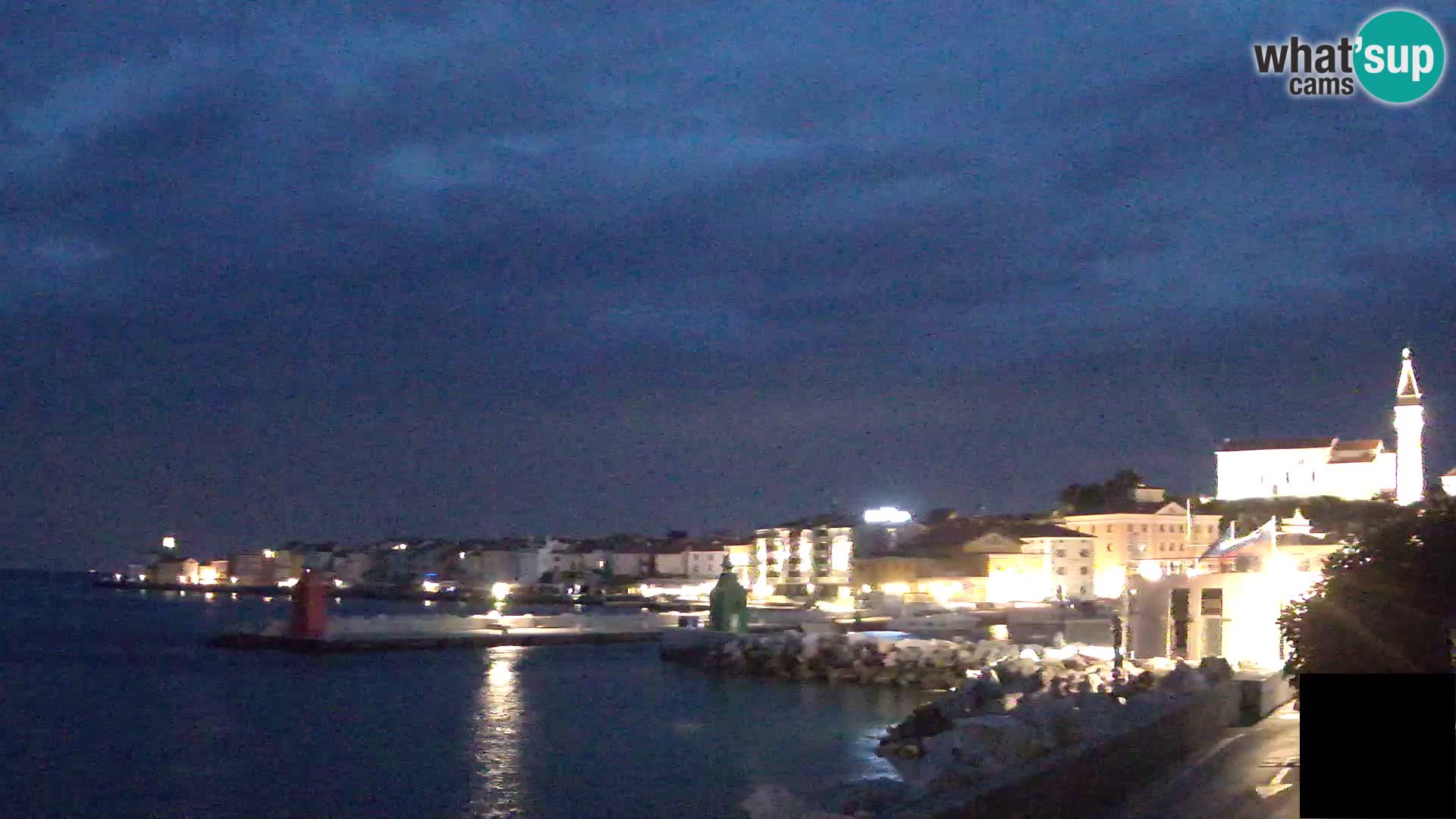 Pirano – vista verso la Punta e il “Mandrač”