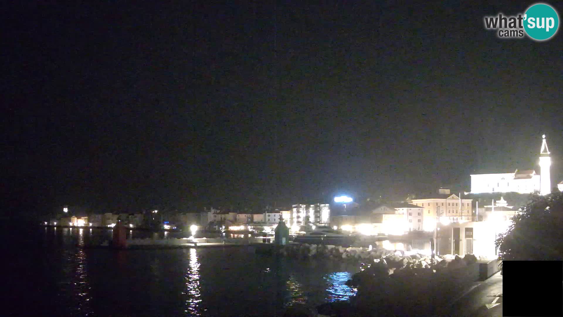 Pirano – vista verso la Punta e il “Mandrač”