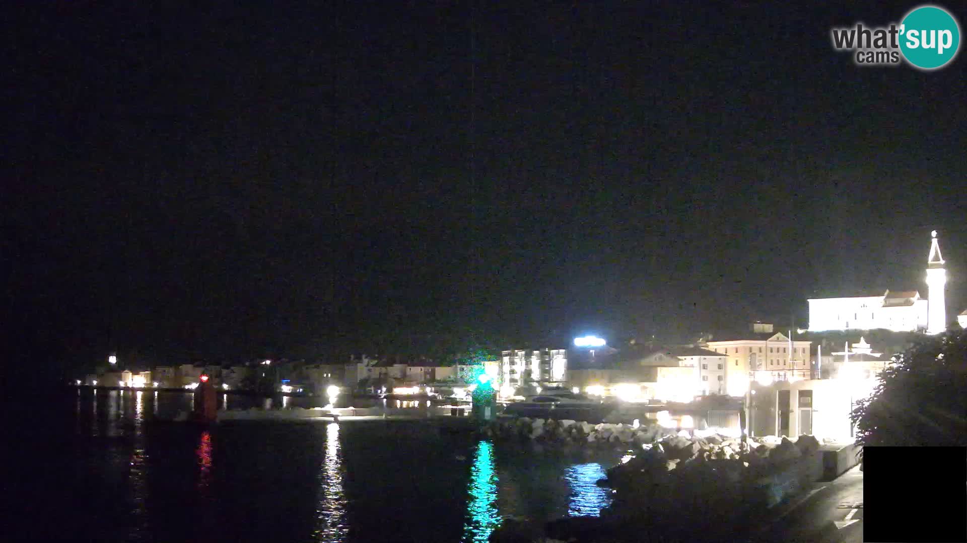 Pirano – vista verso la Punta e il “Mandrač”