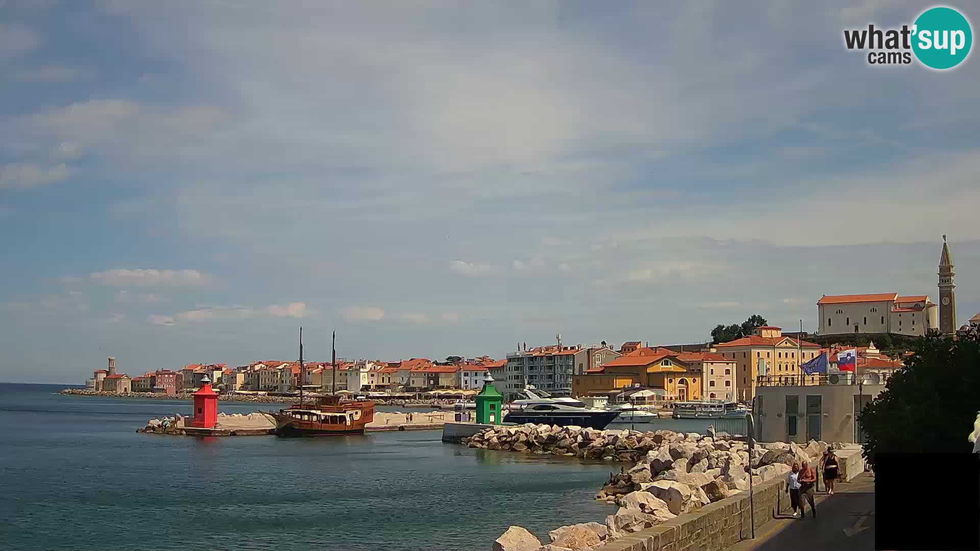 Piran – view to Punta and Mandrač