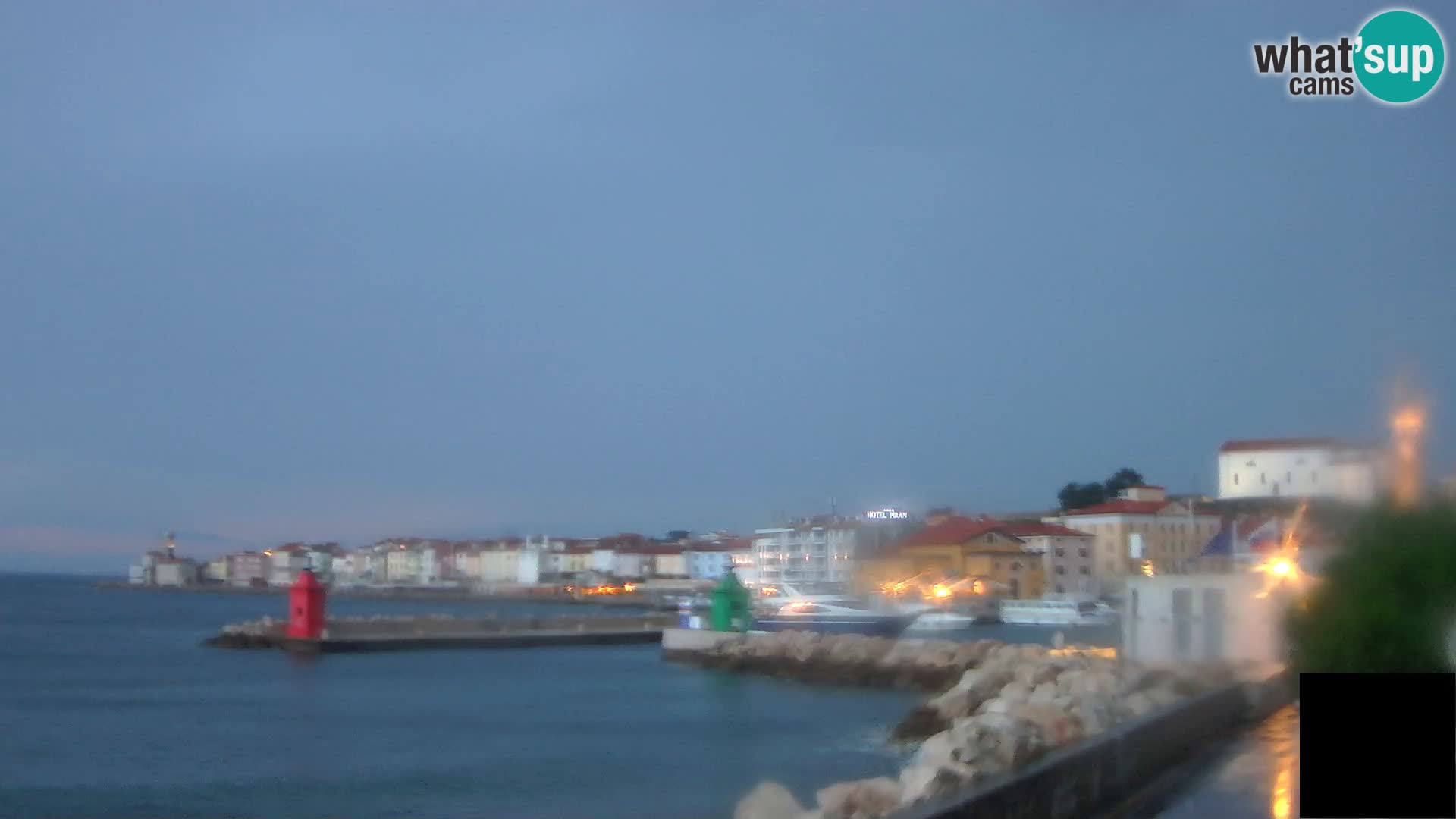 Piran – view to Punta and Mandrač