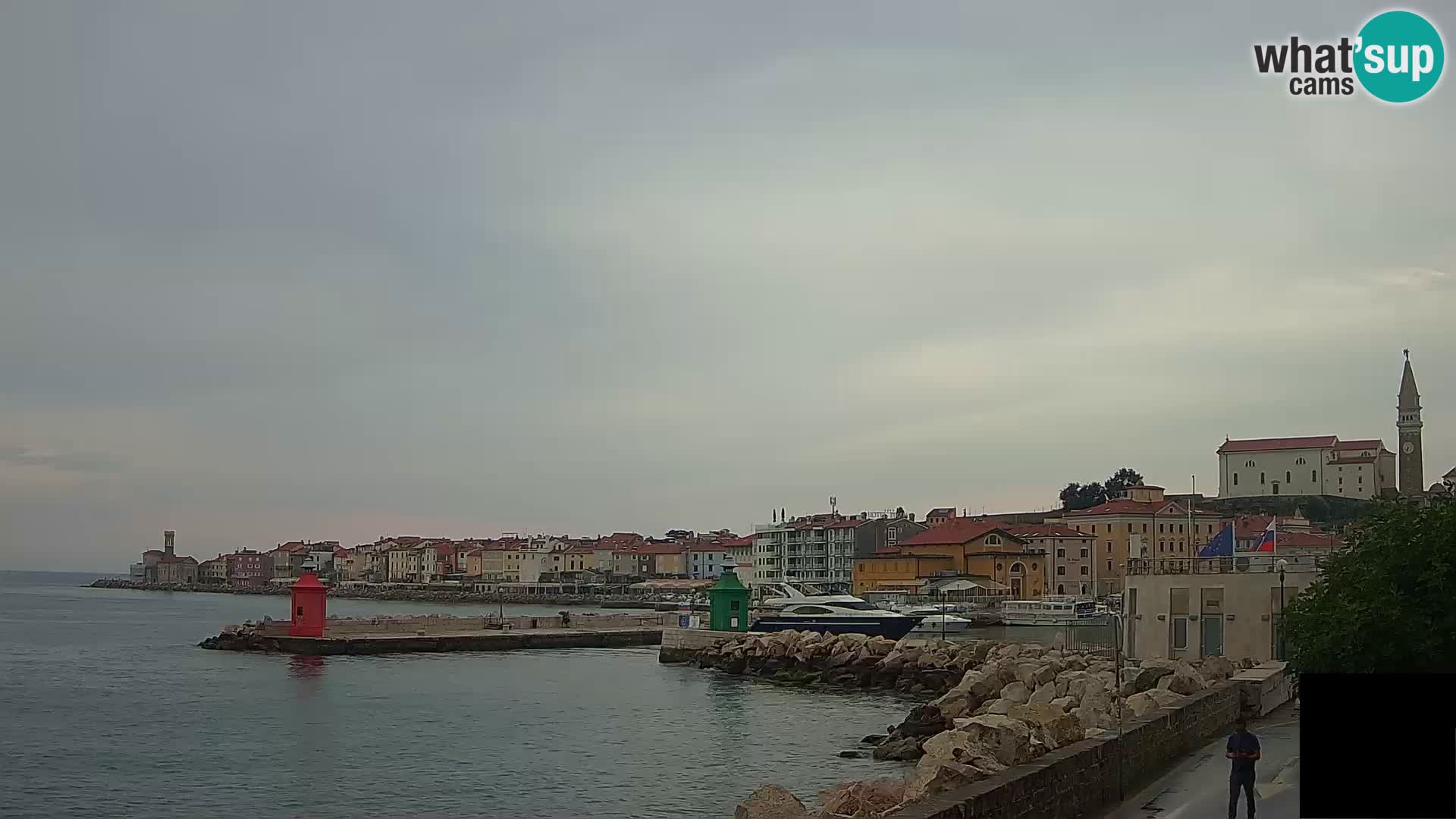Piran – view to Punta and Mandrač