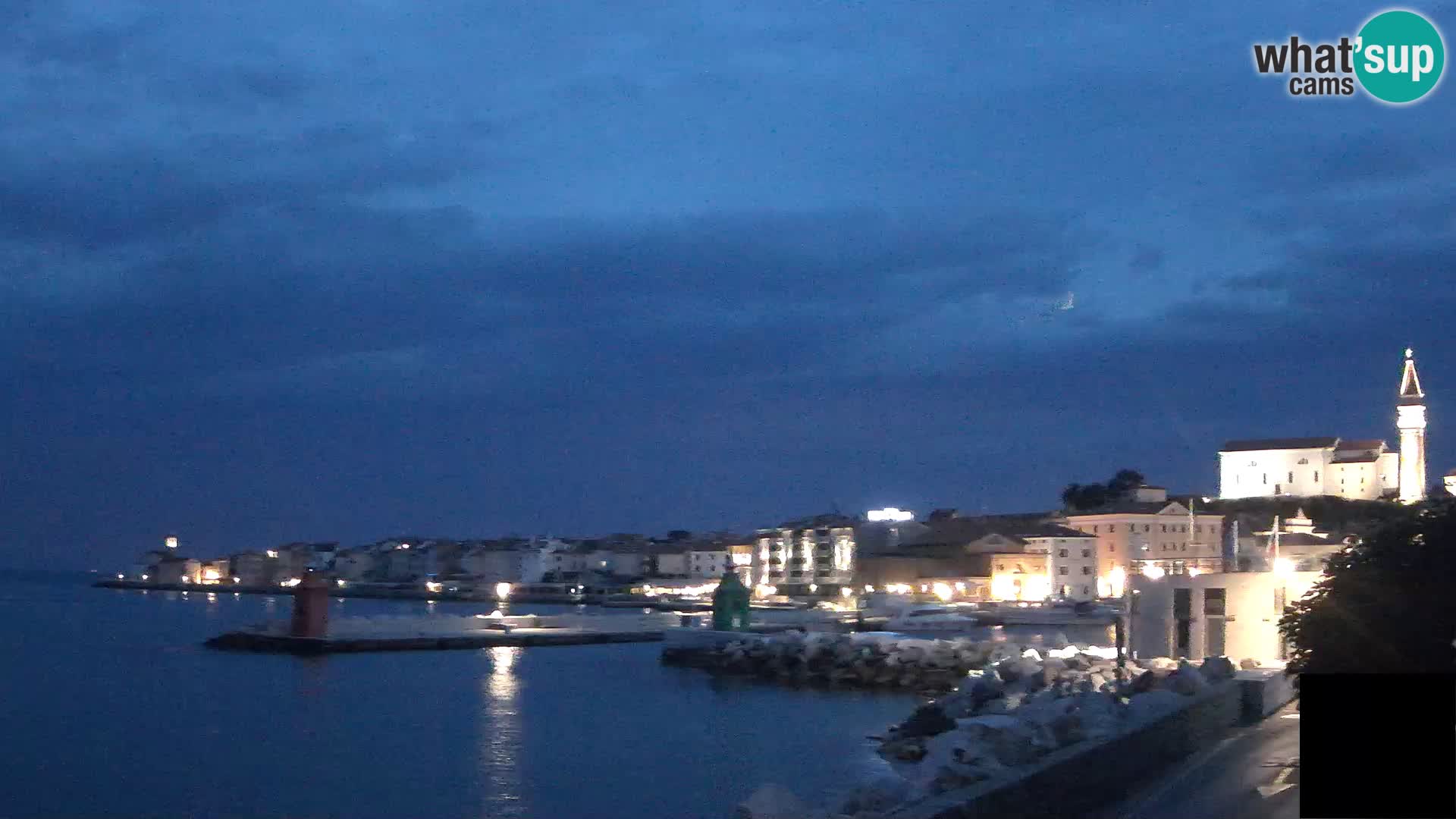 Piran – view to Punta and Mandrač