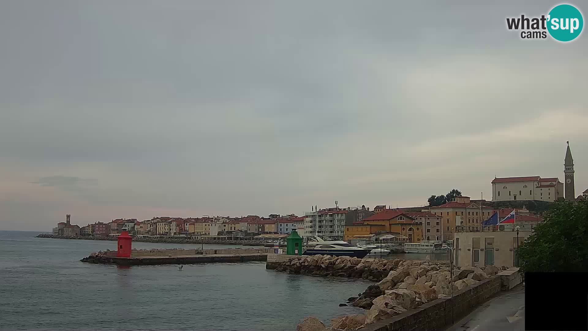 Piran – view to Punta and Mandrač