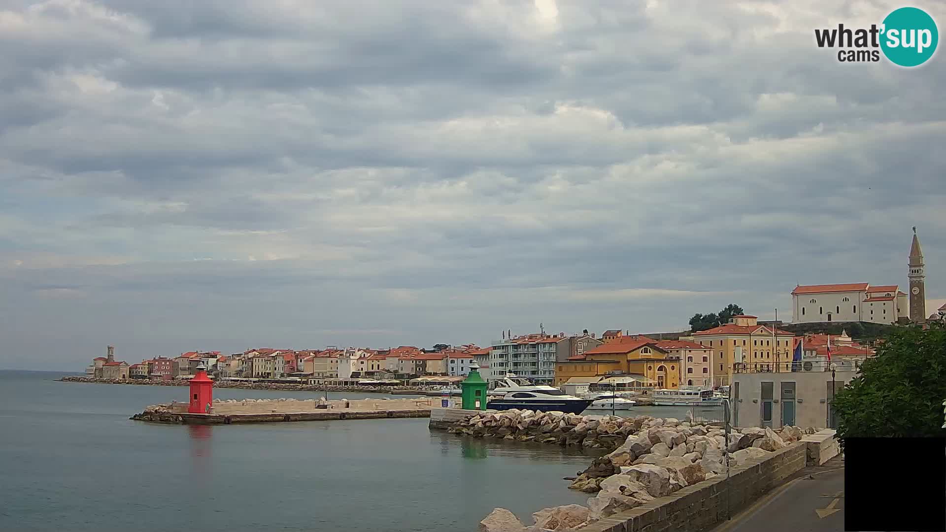Piran – view to Punta and Mandrač