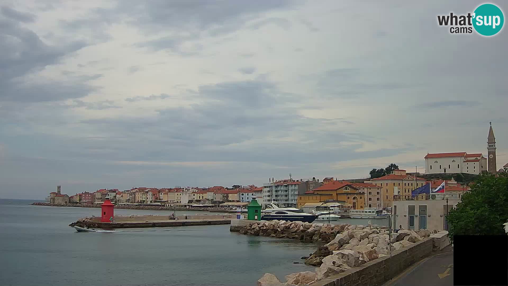 Piran – view to Punta and Mandrač