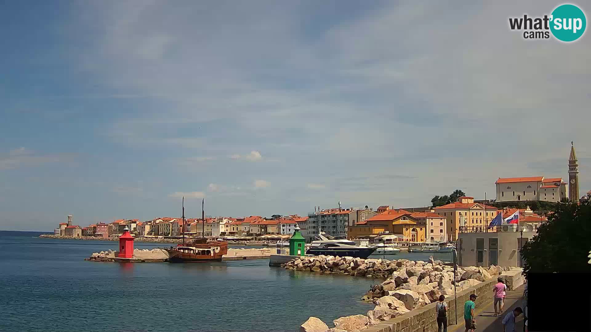 Piran – view to Punta and Mandrač
