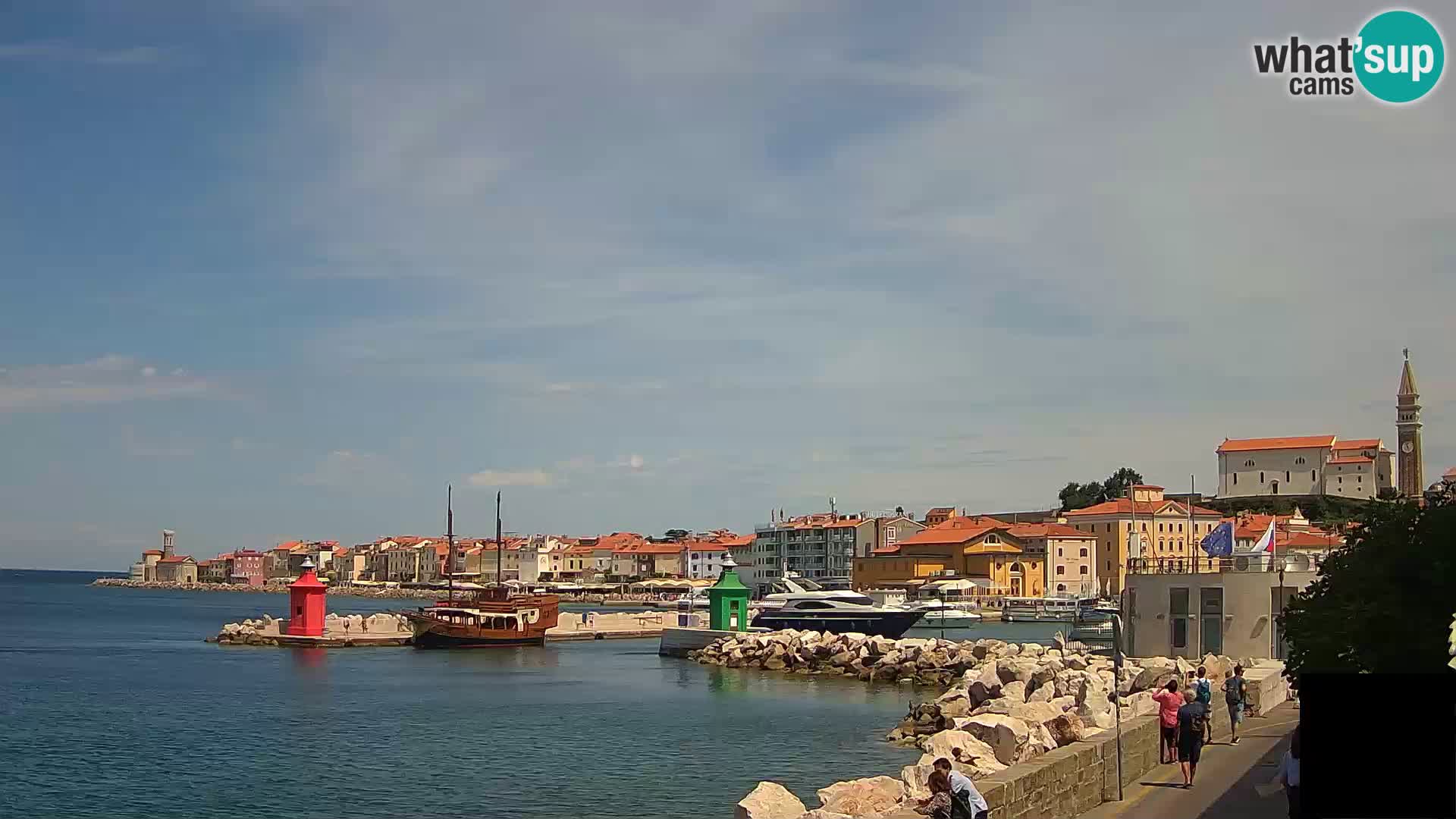 Piran – view to Punta and Mandrač