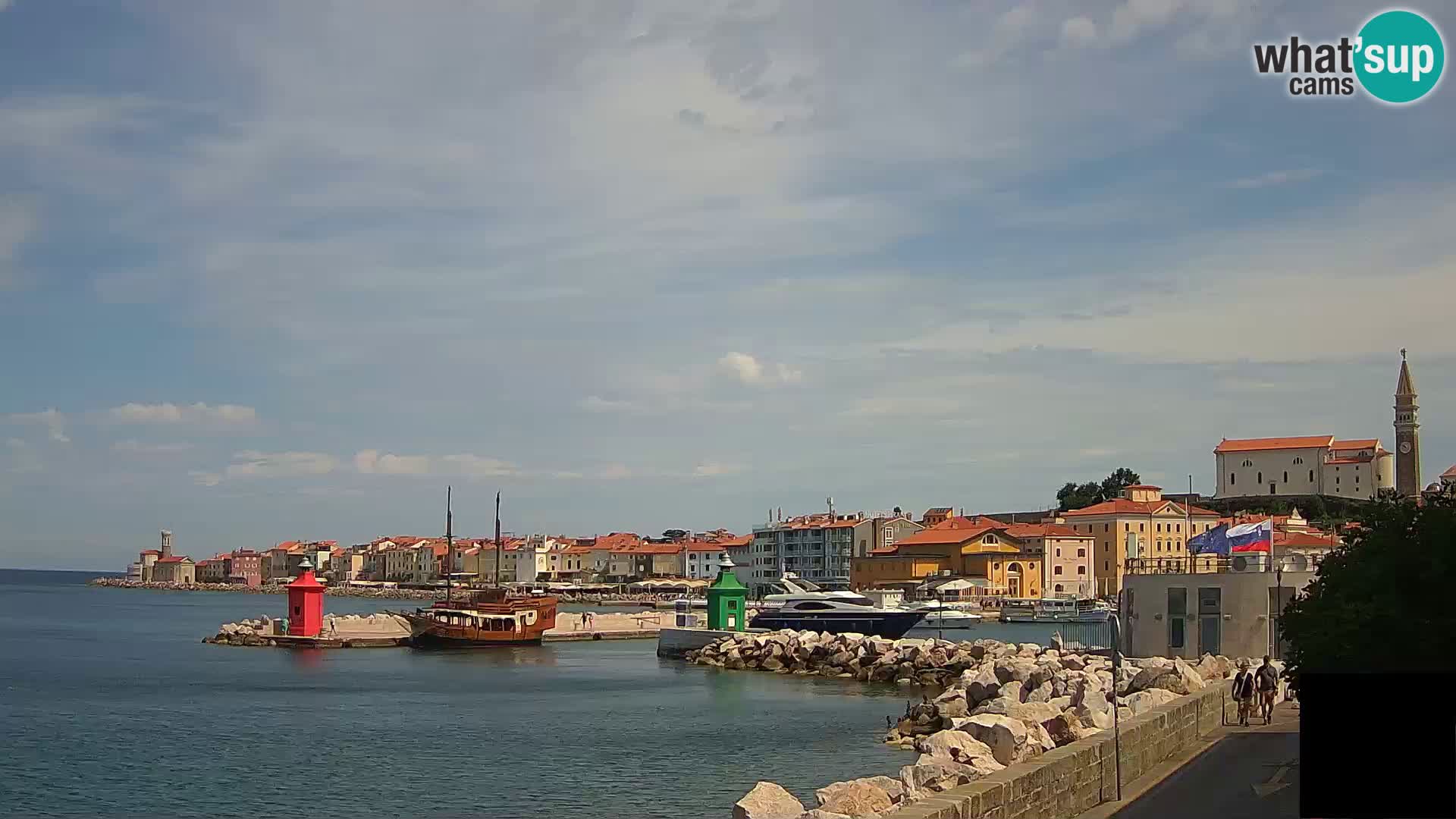 Pirano – vista verso la Punta e il “Mandrač”