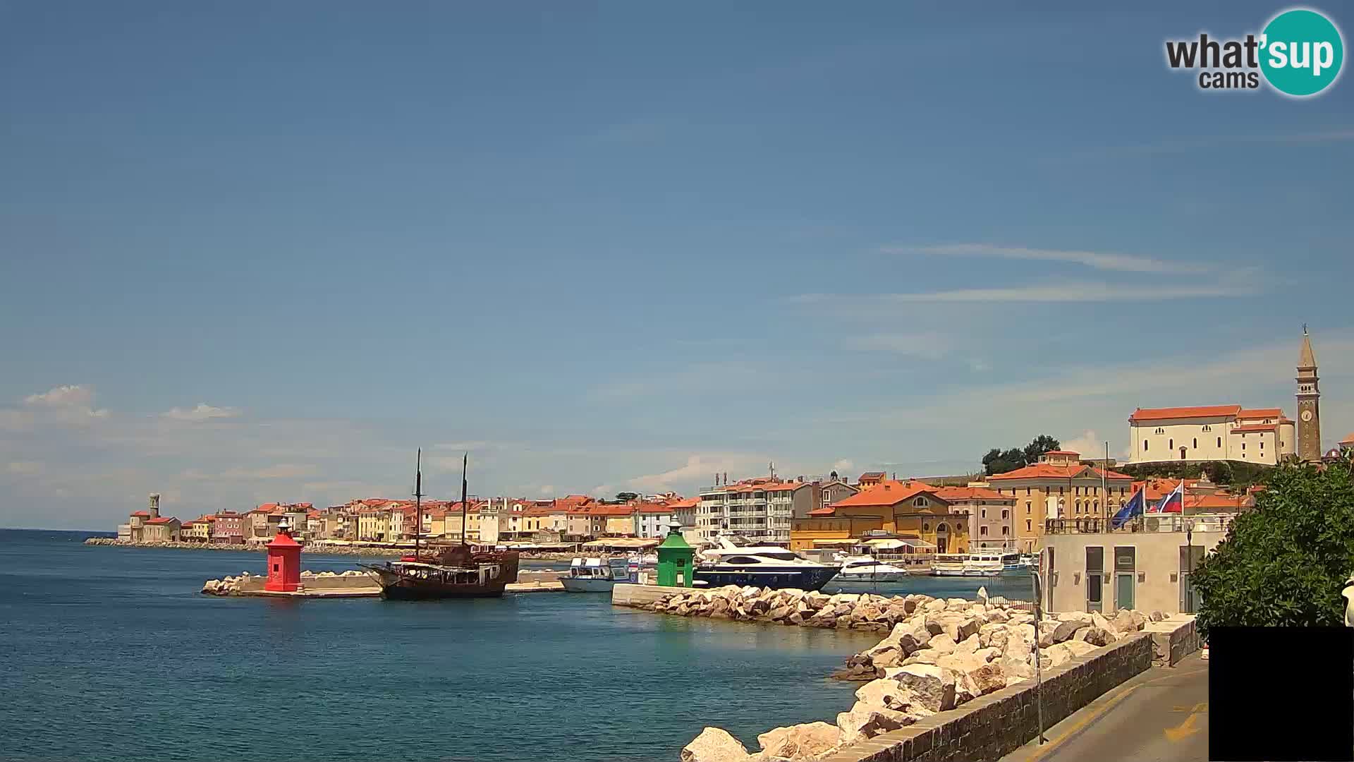 Piran – view to Punta and Mandrač