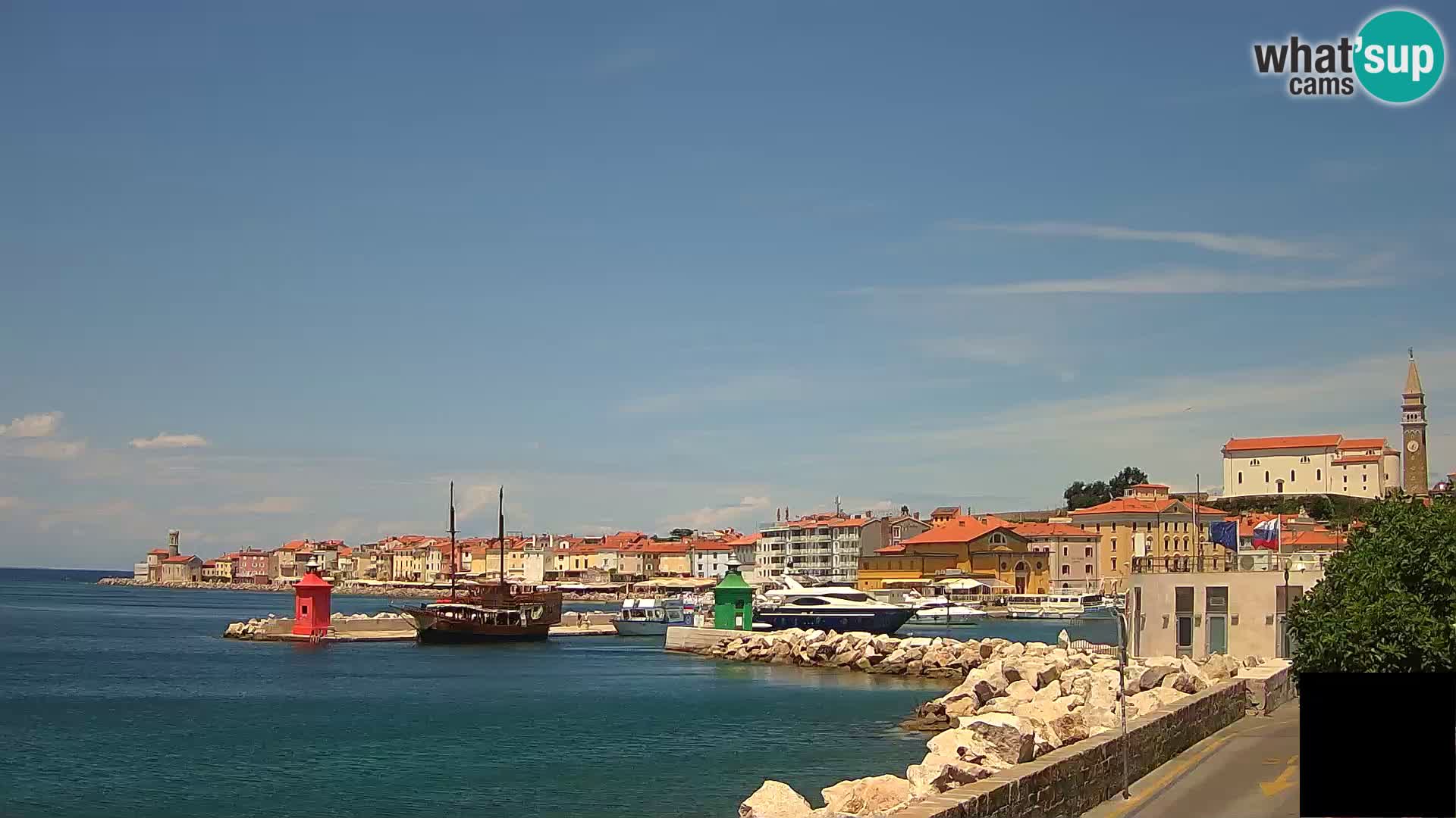 Piran – view to Punta and Mandrač