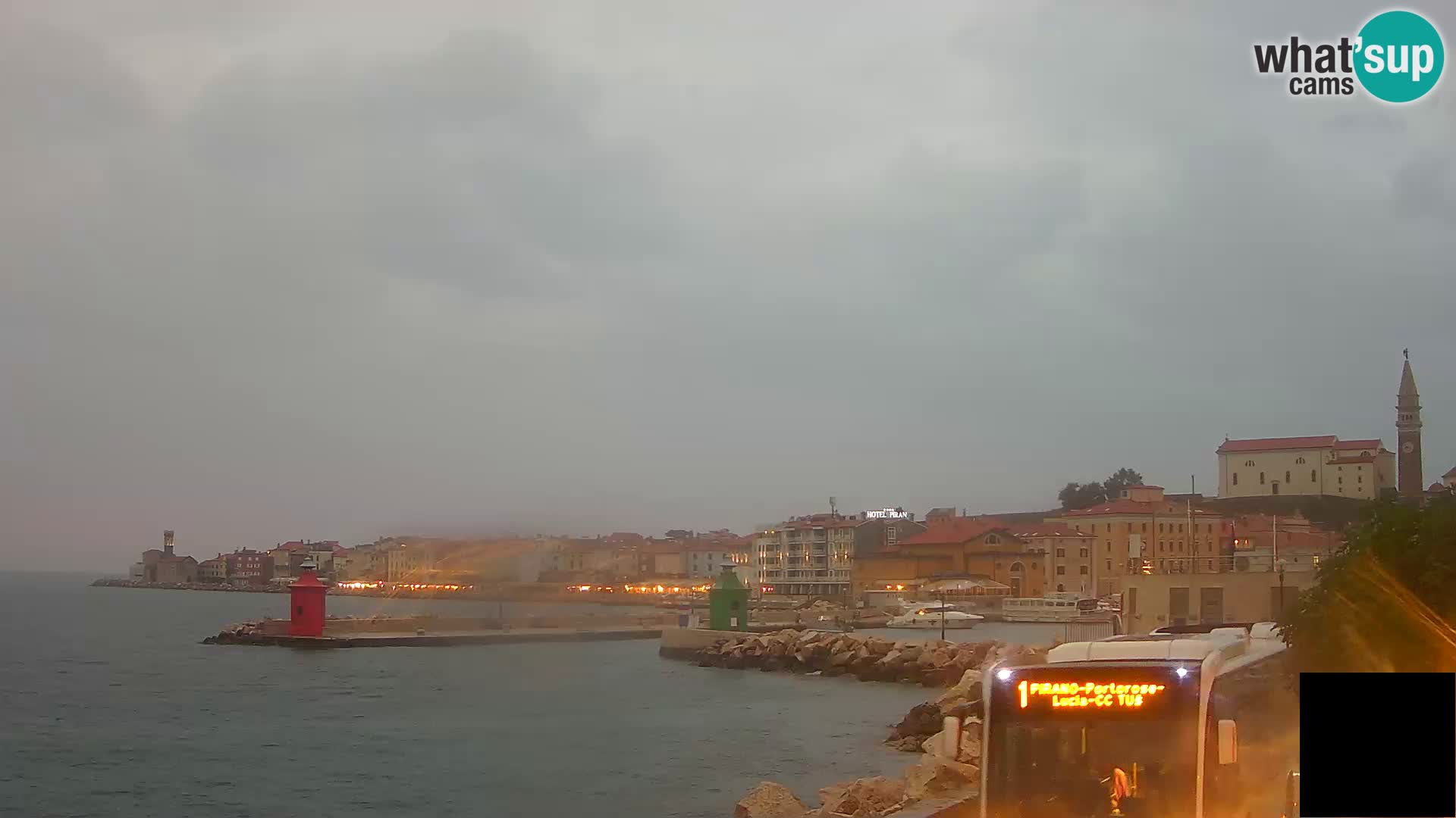 Piran – view to Punta and Mandrač
