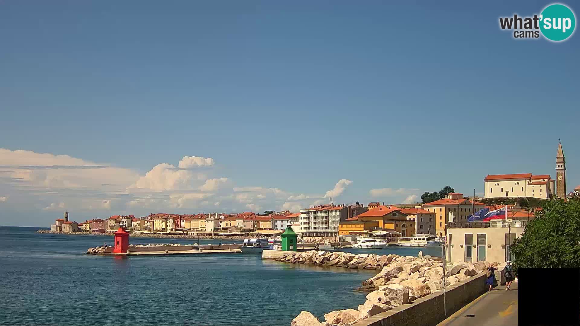 Piran – view to Punta and Mandrač
