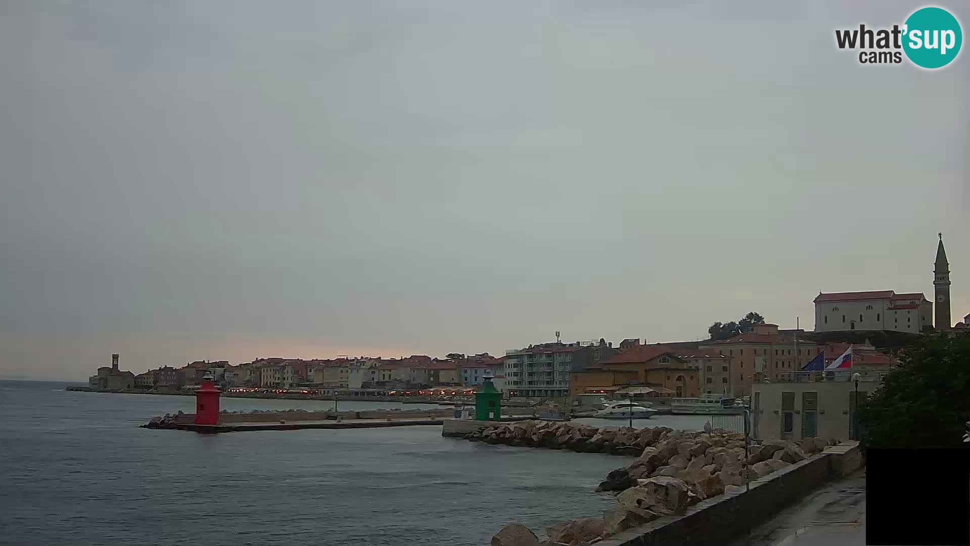 Piran – view to Punta and Mandrač