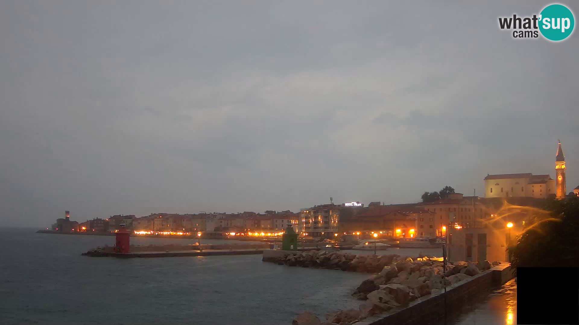 Piran – view to Punta and Mandrač
