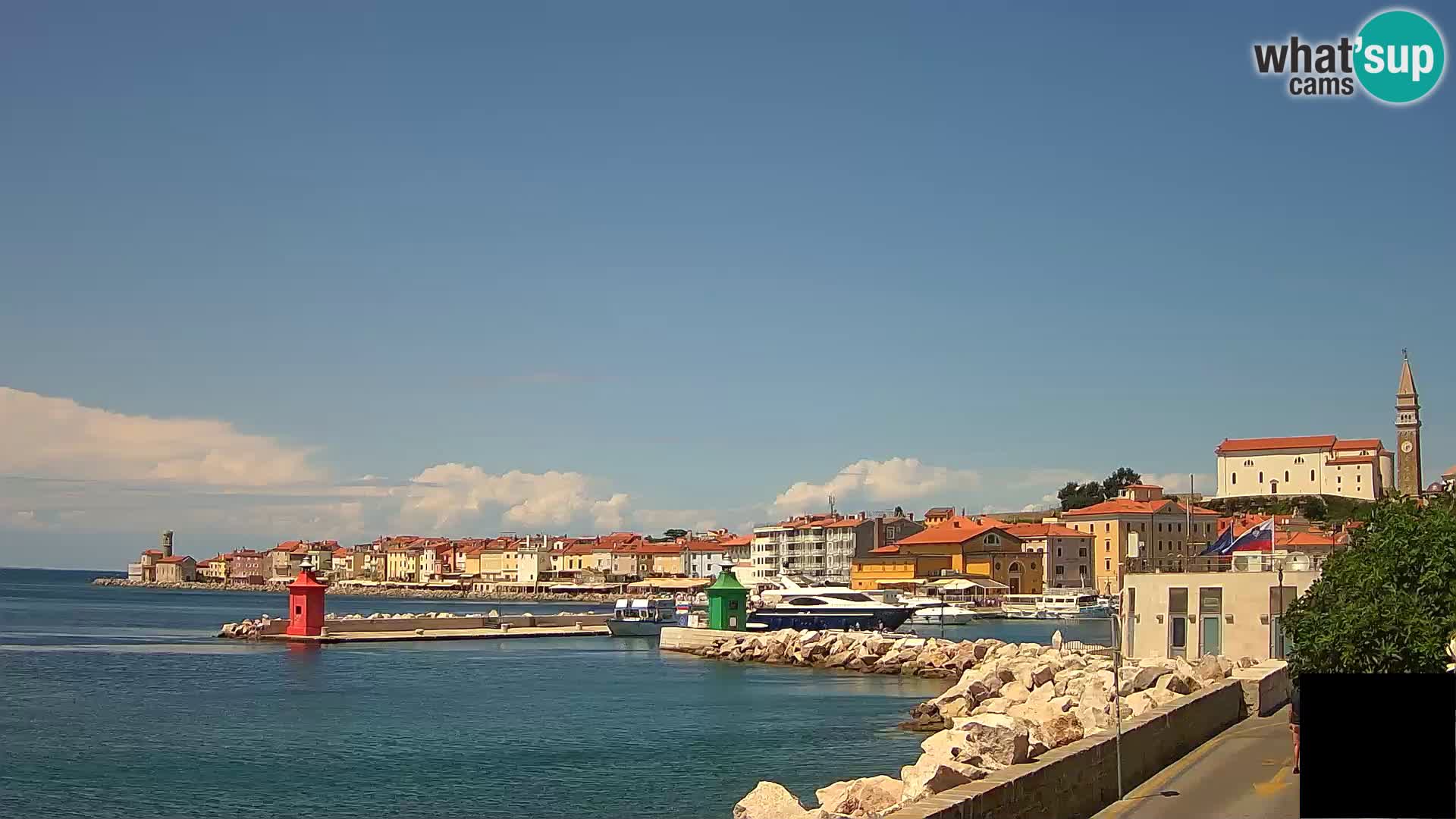 Piran – view to Punta and Mandrač