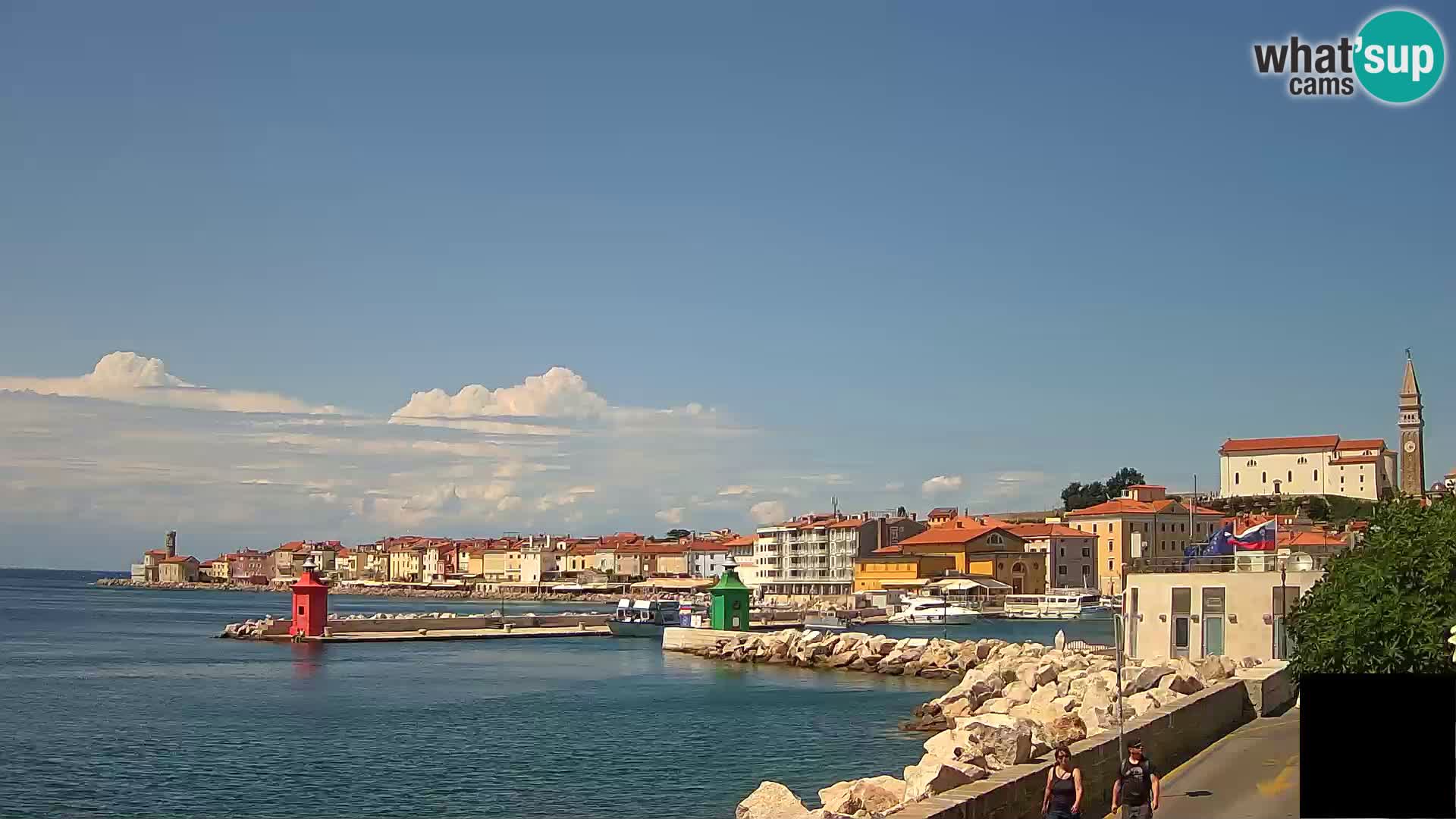Piran – view to Punta and Mandrač