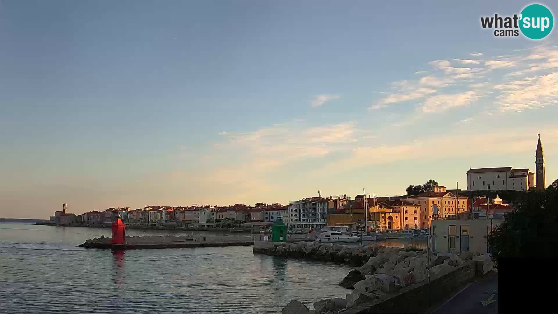 Piran – view to Punta and Mandrač