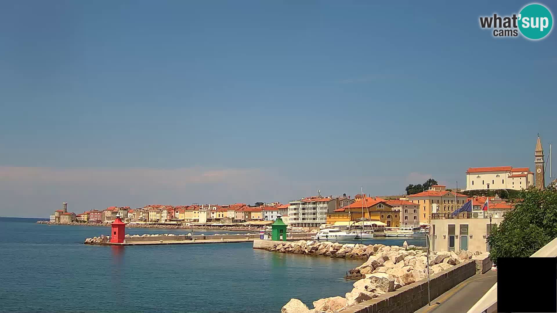 Piran – view to Punta and Mandrač