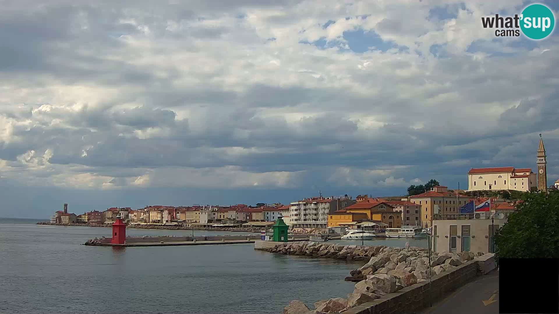 Piran – view to Punta and Mandrač