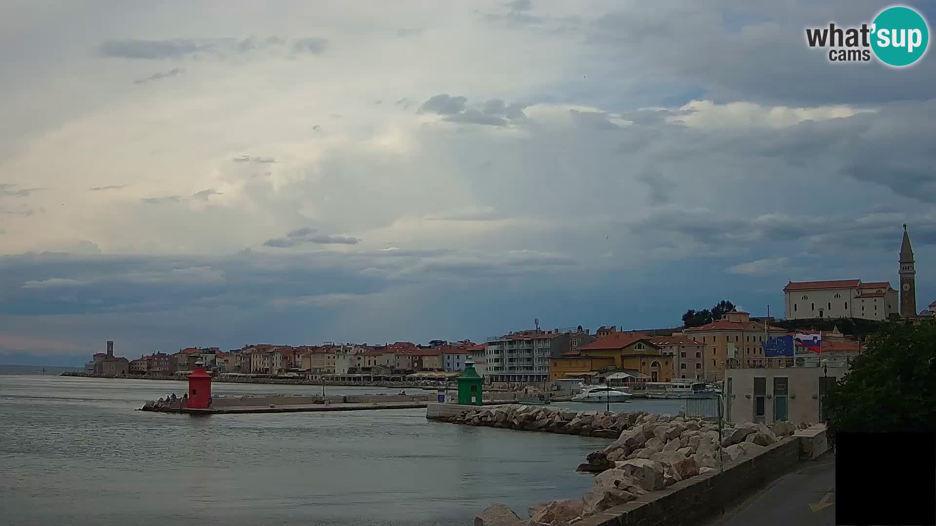 Pirano – vista verso la Punta e il “Mandrač”