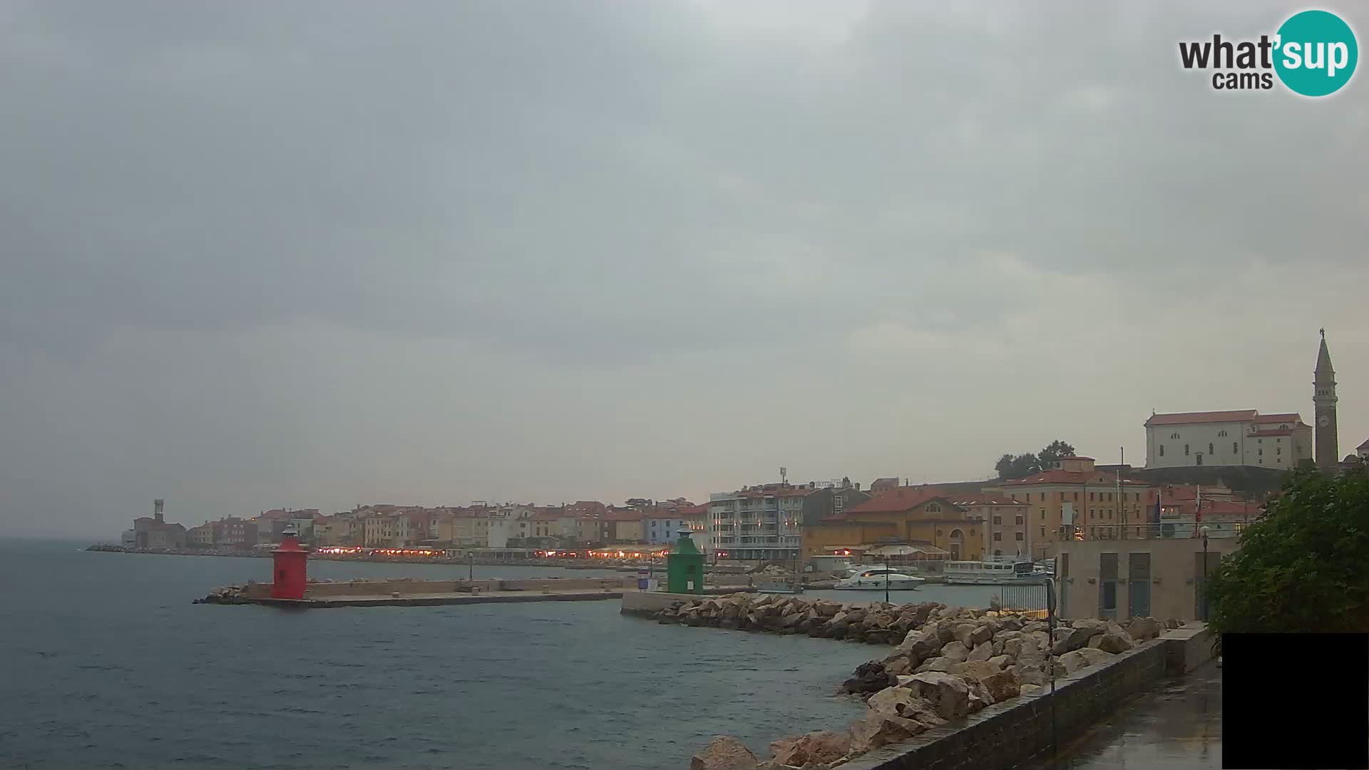 Piran – view to Punta and Mandrač