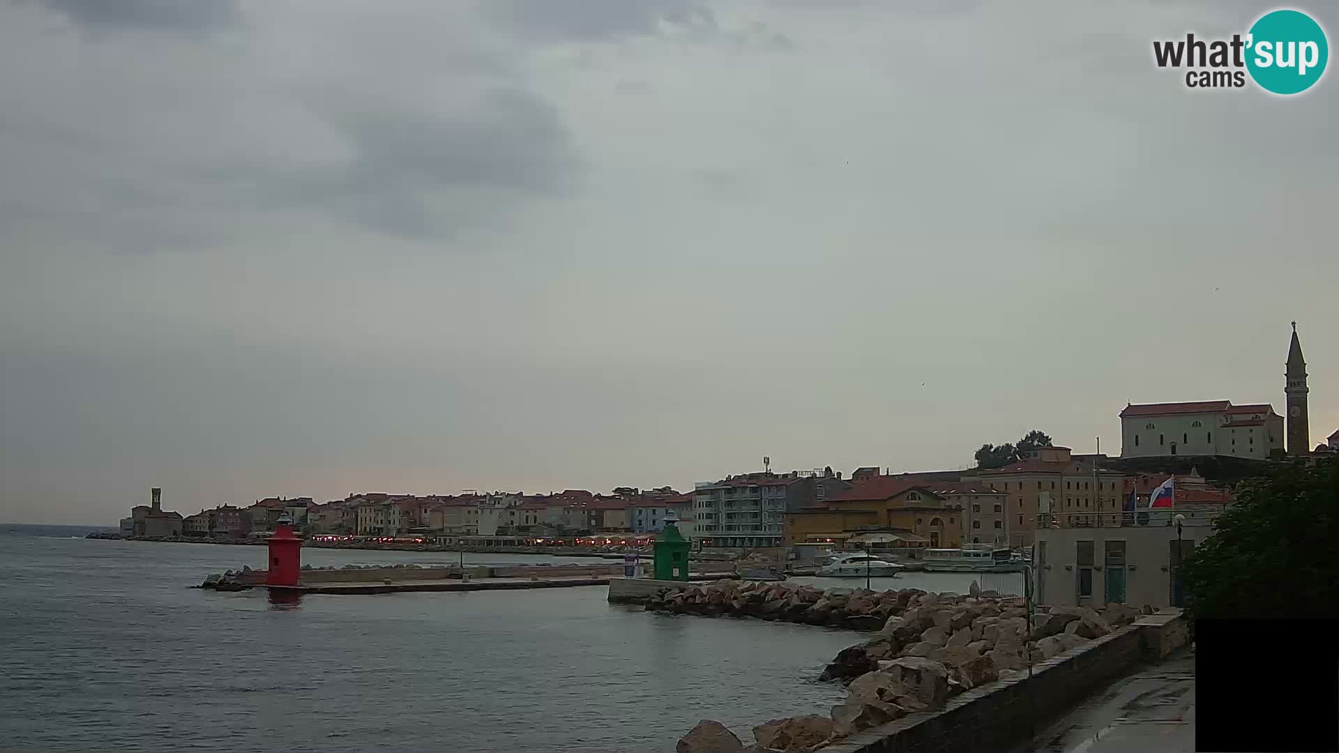 Piran – view to Punta and Mandrač