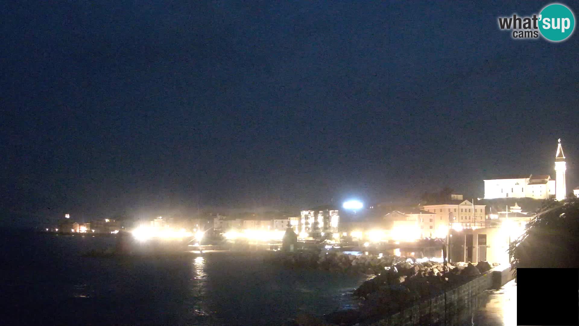 Piran – view to Punta and Mandrač
