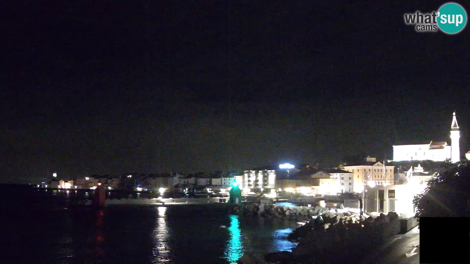 Piran – view to Punta and Mandrač
