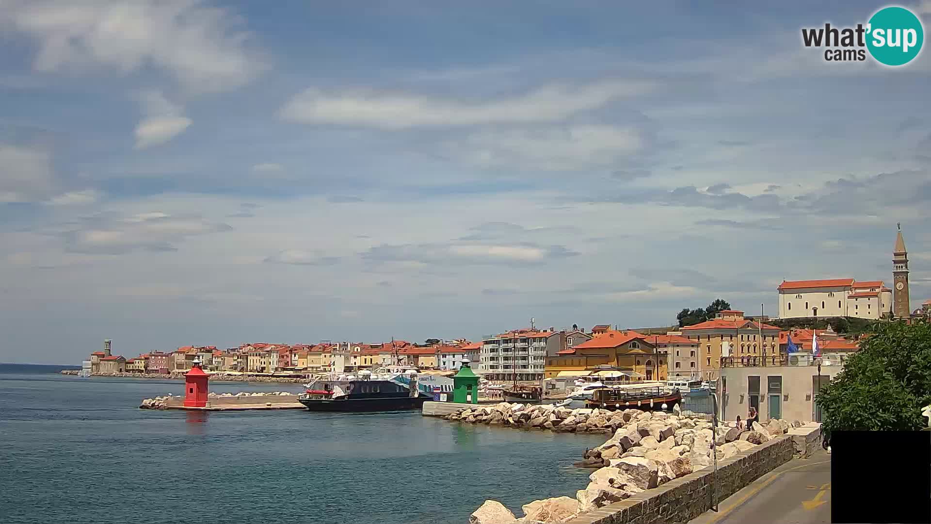 Piran – view to Punta and Mandrač