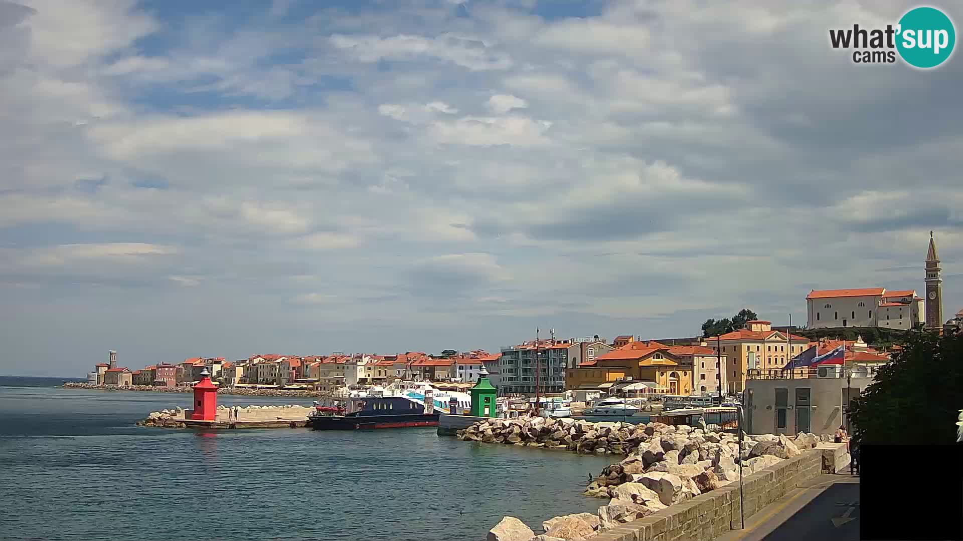 Piran – view to Punta and Mandrač