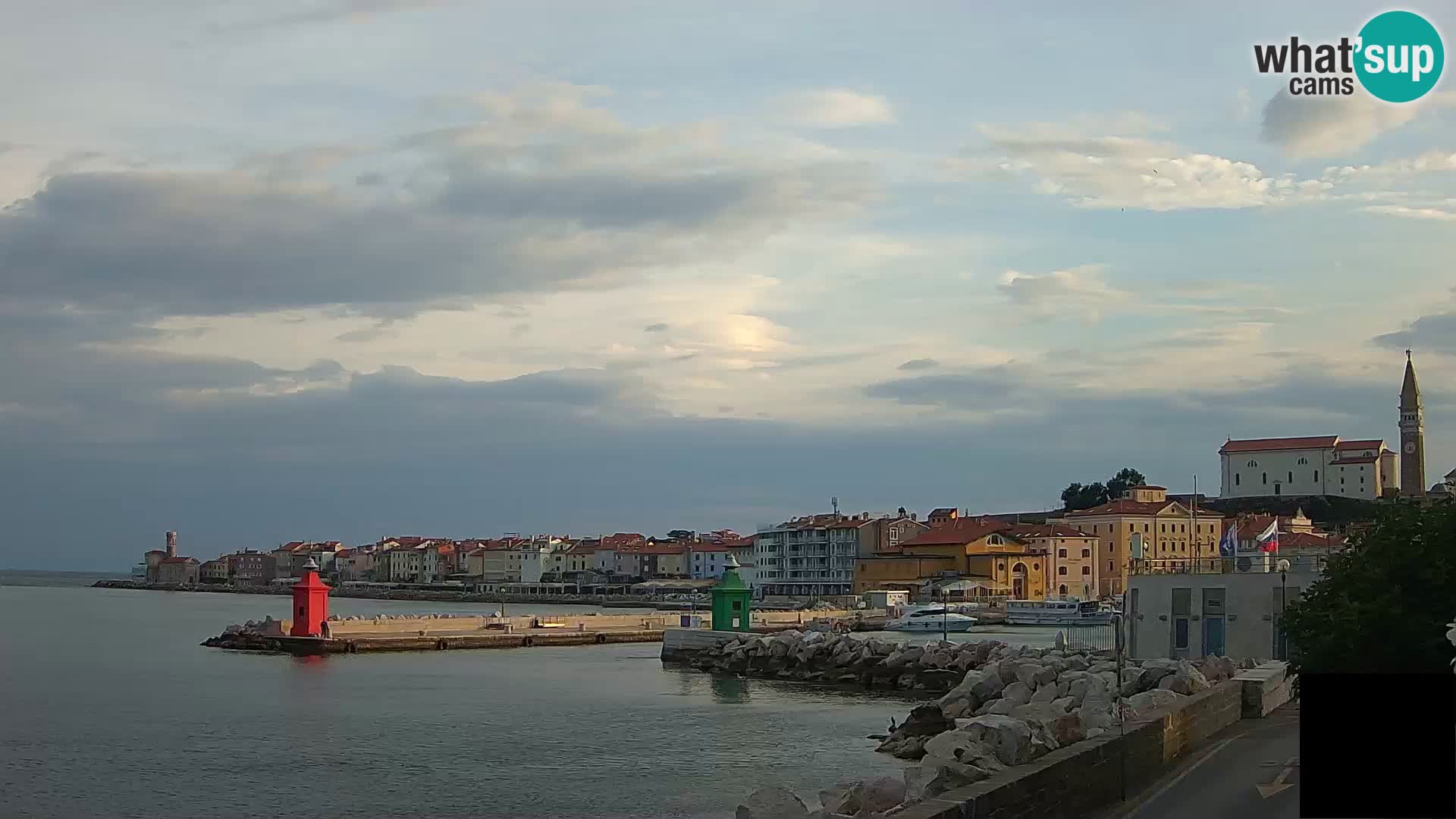 Piran – view to Punta and Mandrač