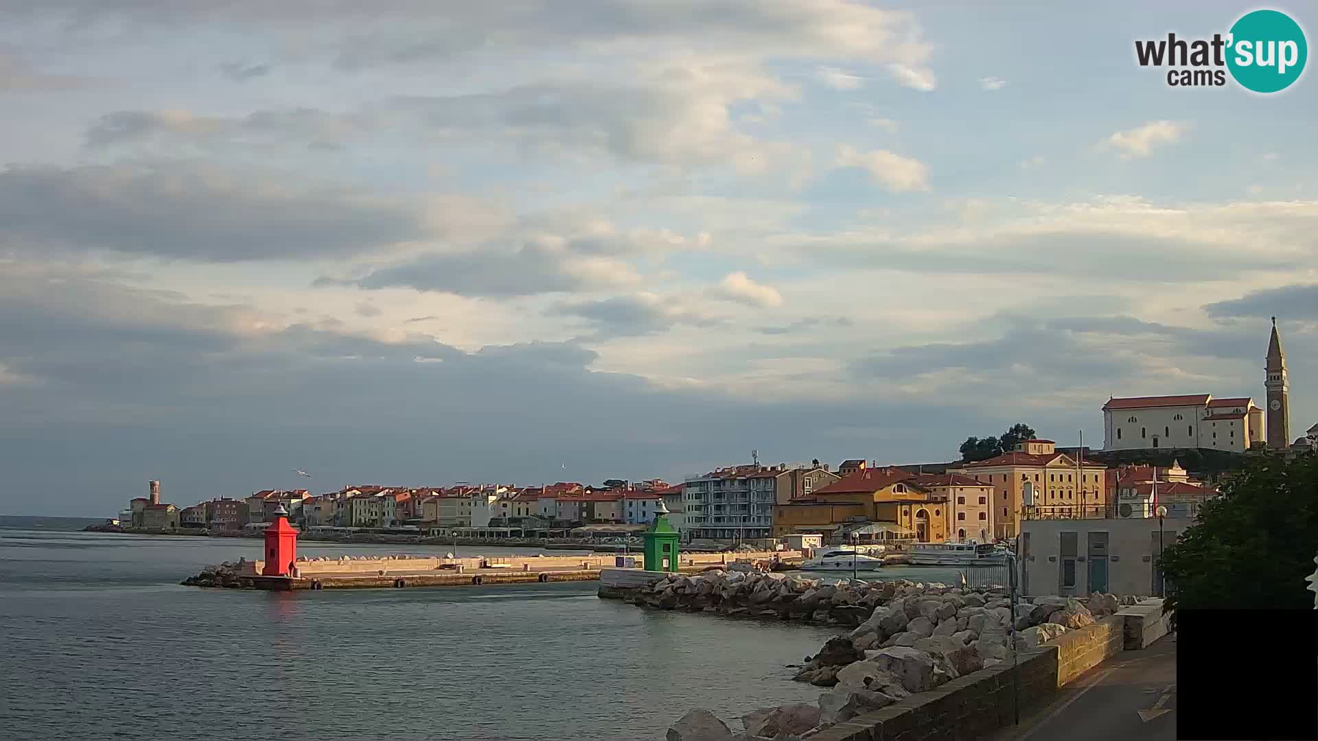 Piran – view to Punta and Mandrač