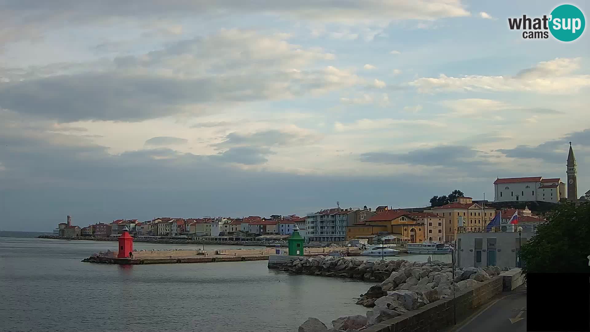 Piran – view to Punta and Mandrač