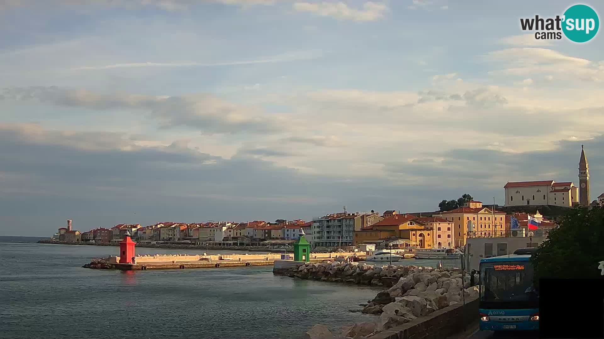 Piran – view to Punta and Mandrač