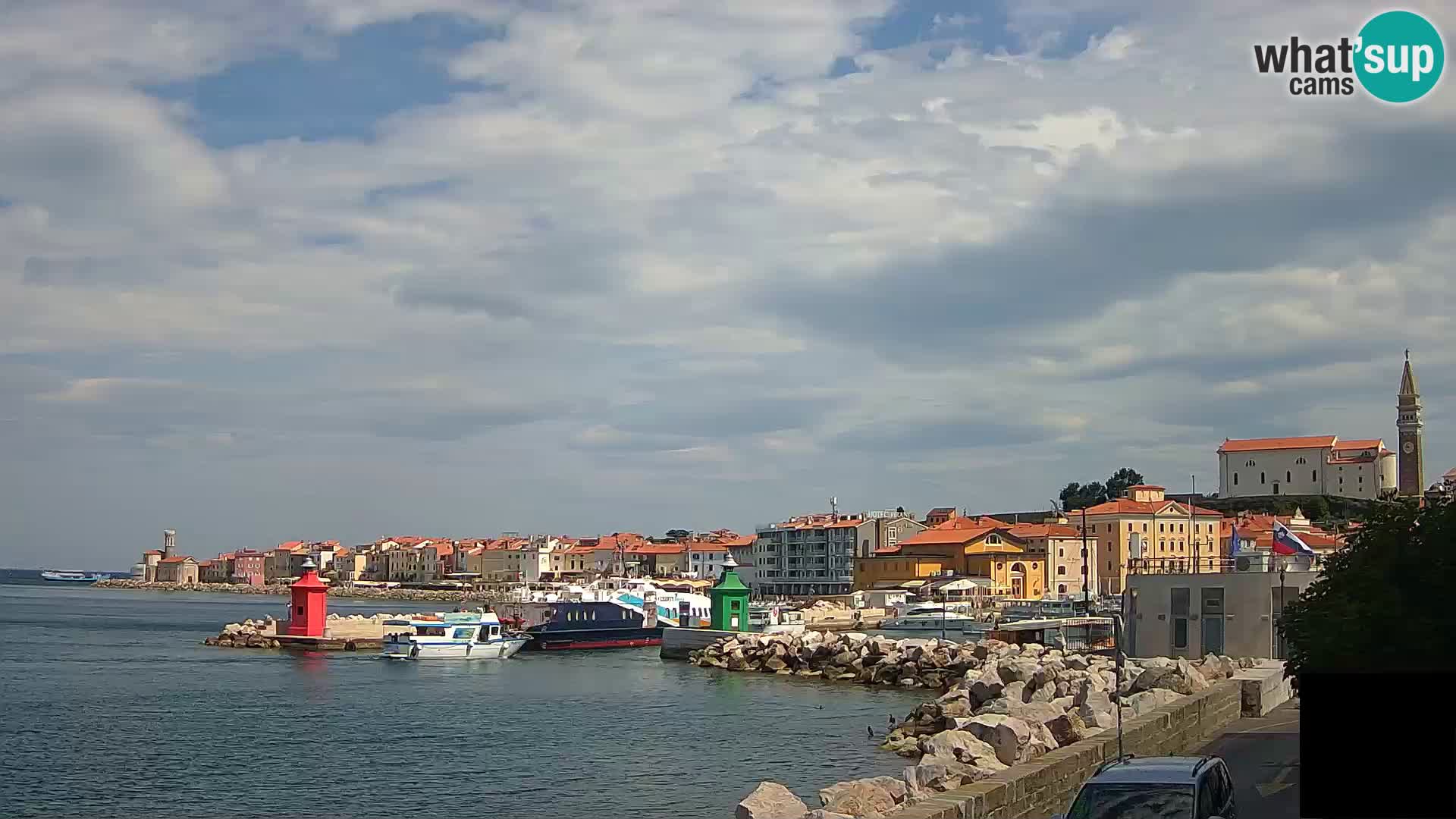 Piran – view to Punta and Mandrač