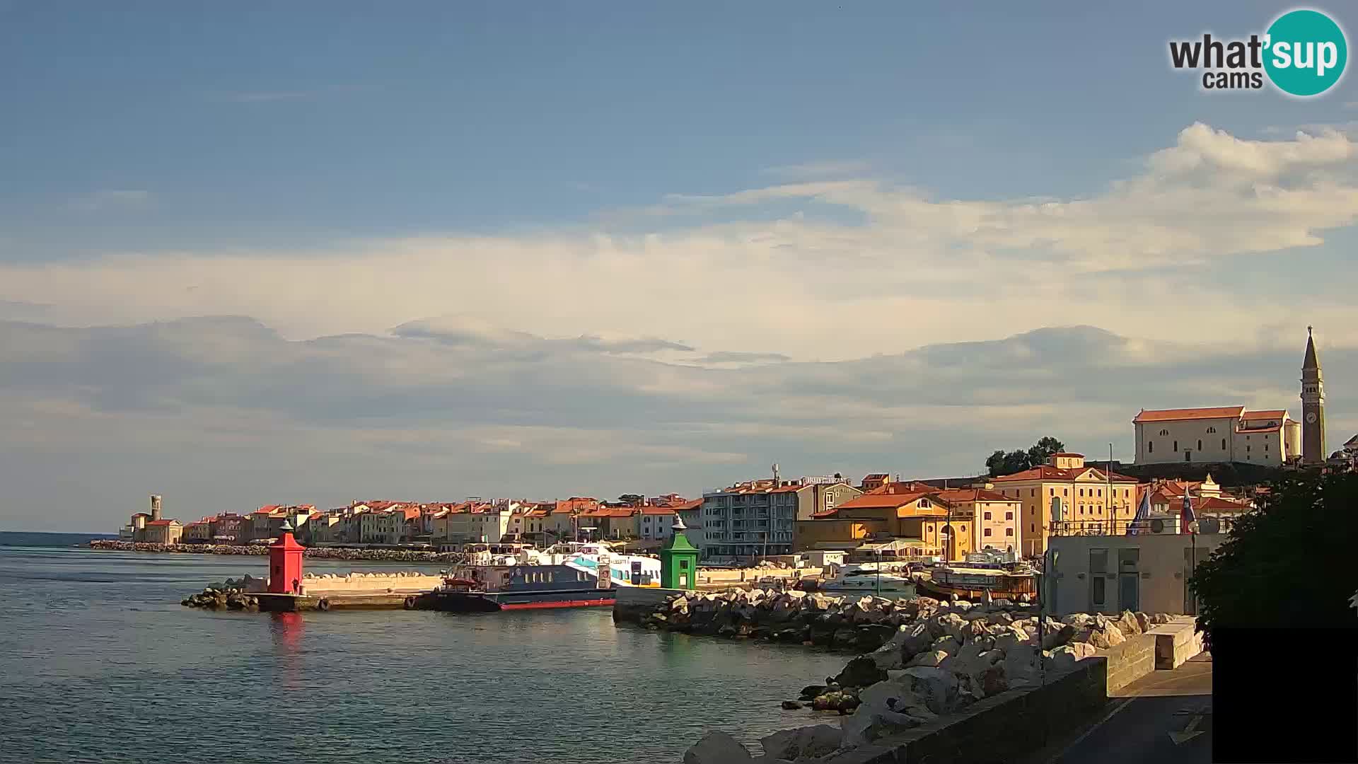 Piran – view to Punta and Mandrač