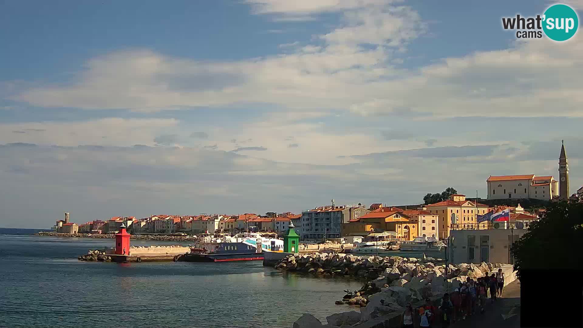 Pirano – vista verso la Punta e il “Mandrač”