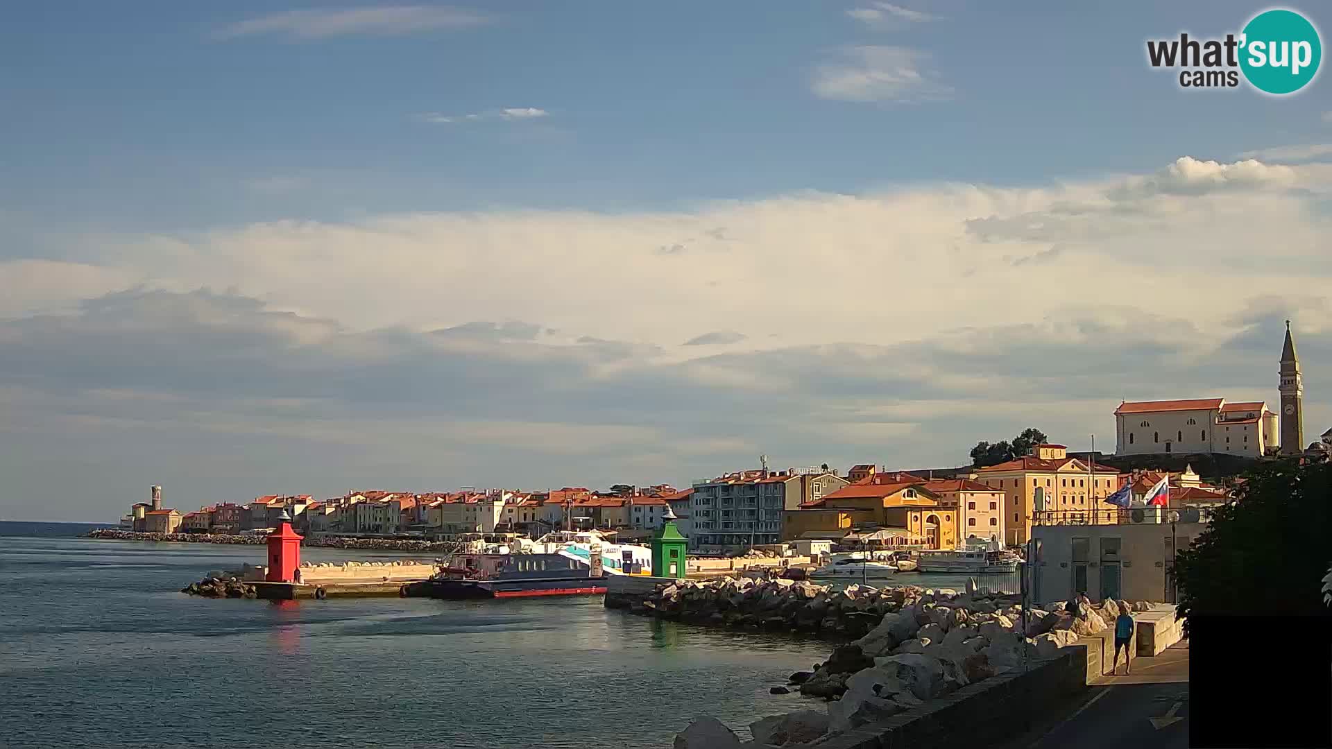 Piran – view to Punta and Mandrač