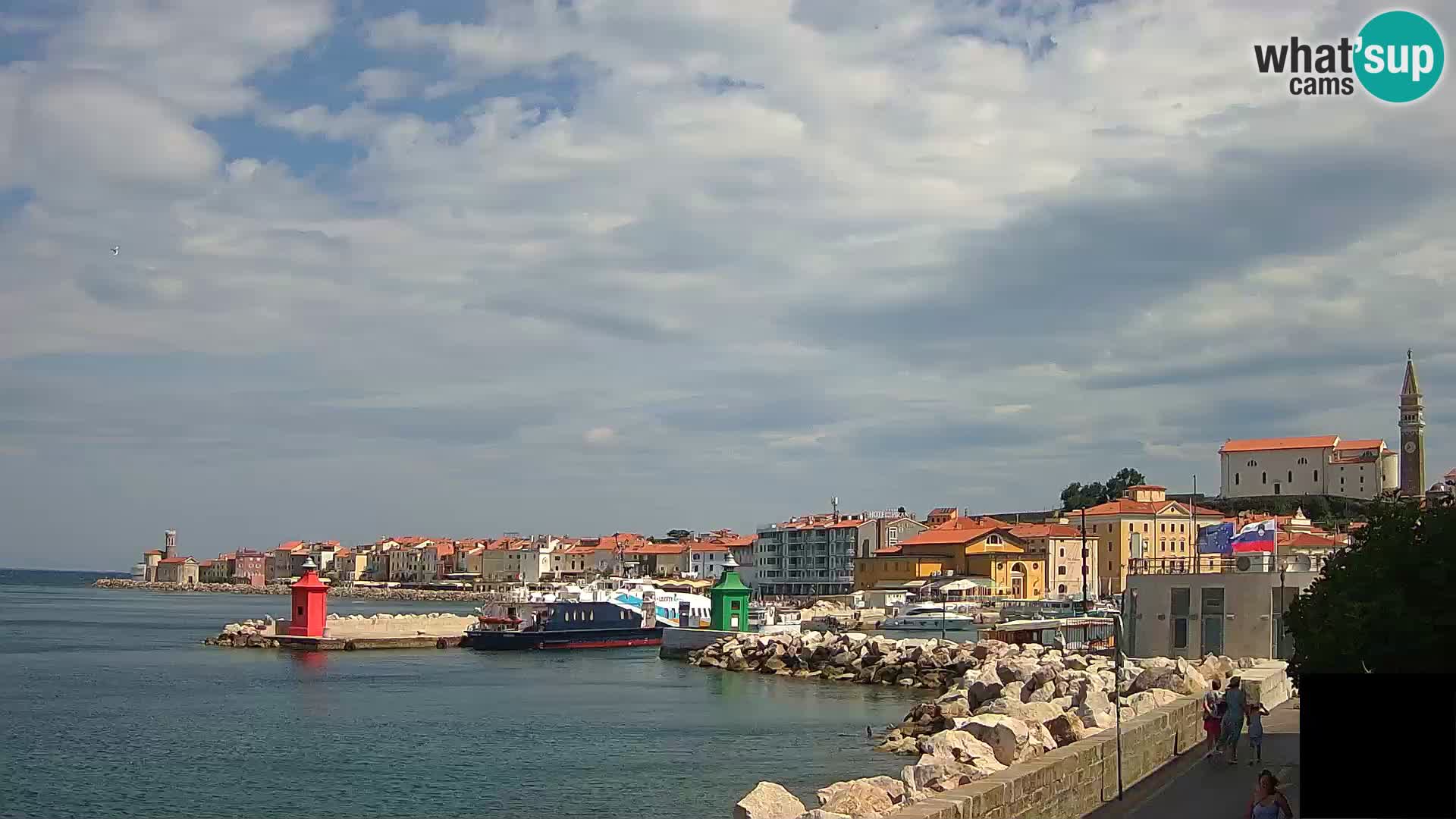 Piran – view to Punta and Mandrač