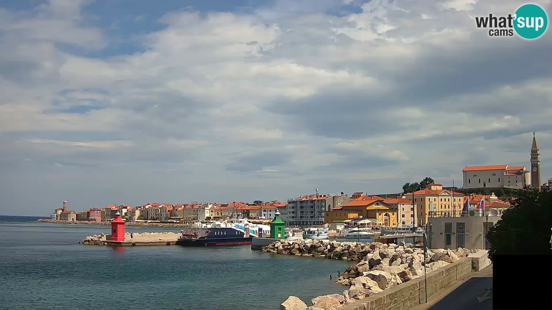 Piran – view to Punta and Mandrač