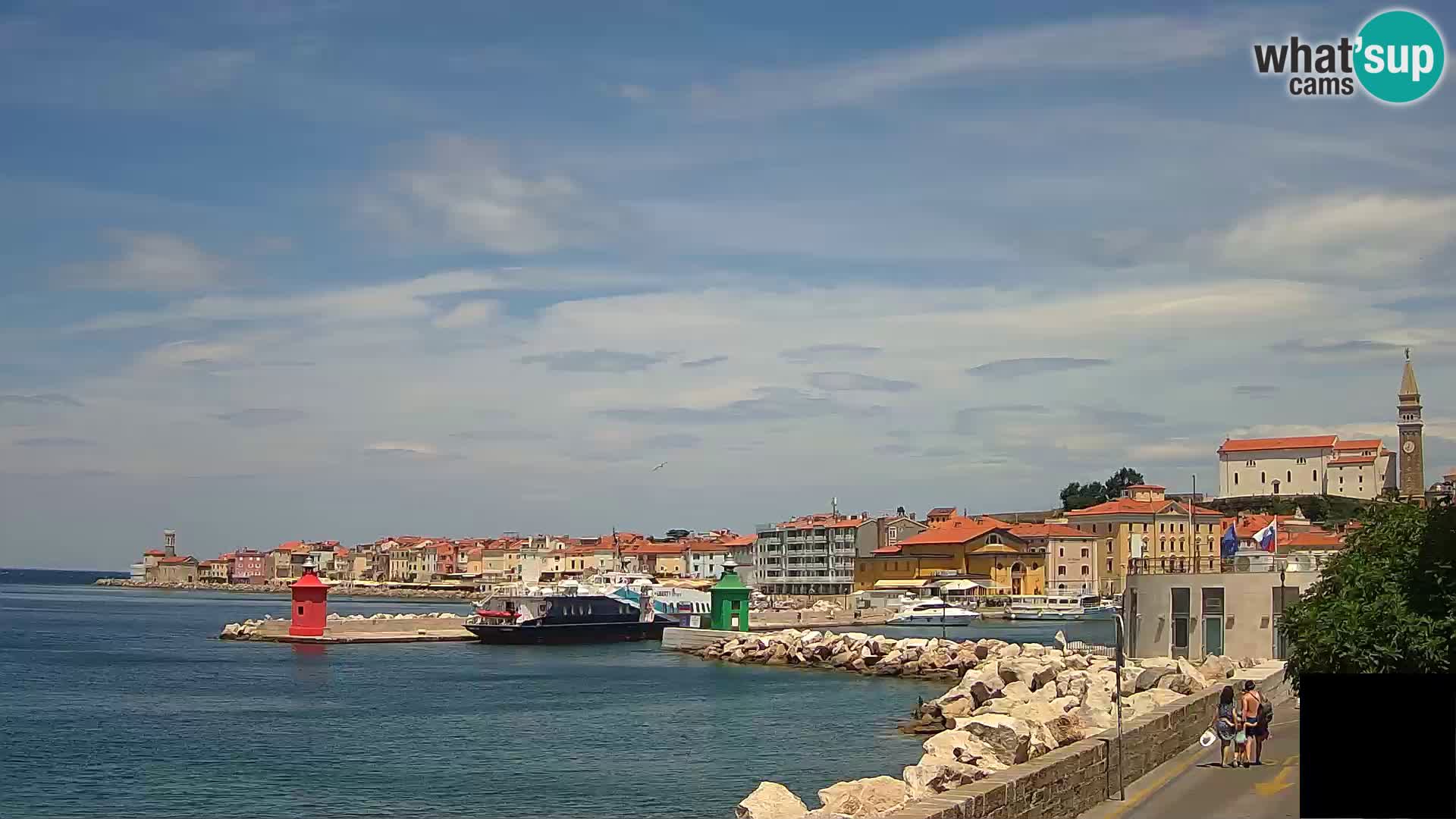 Piran – view to Punta and Mandrač