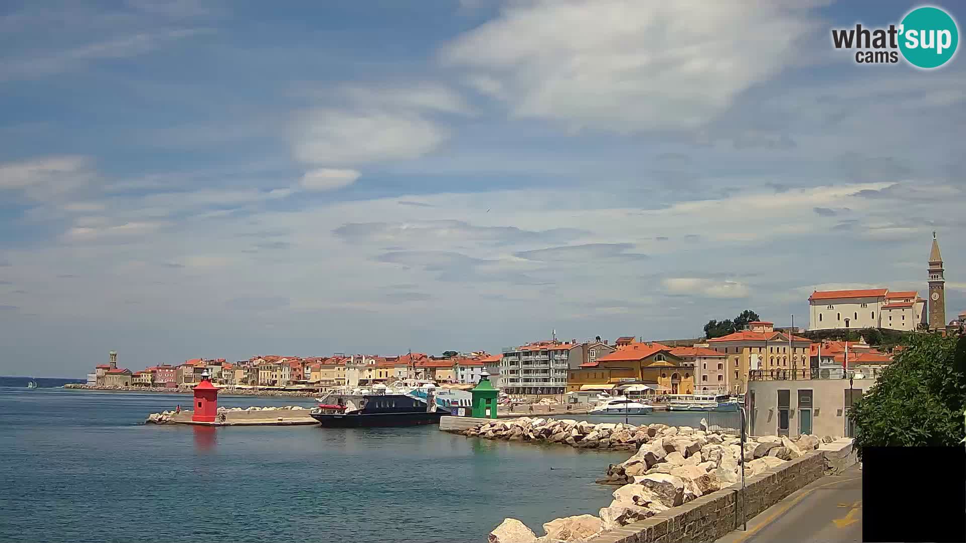 Piran – view to Punta and Mandrač