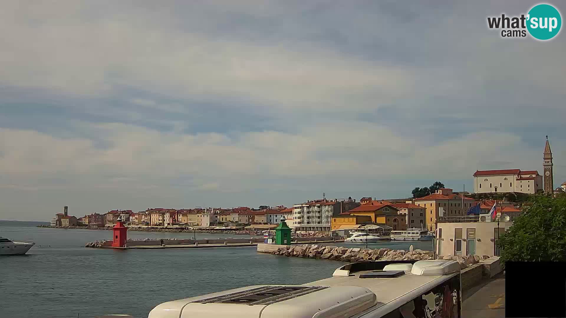 Piran – view to Punta and Mandrač